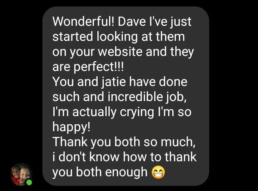 kind words testimonials and positive reviews and screenshots left for buckinghamshire wedding photographer david lefebvre