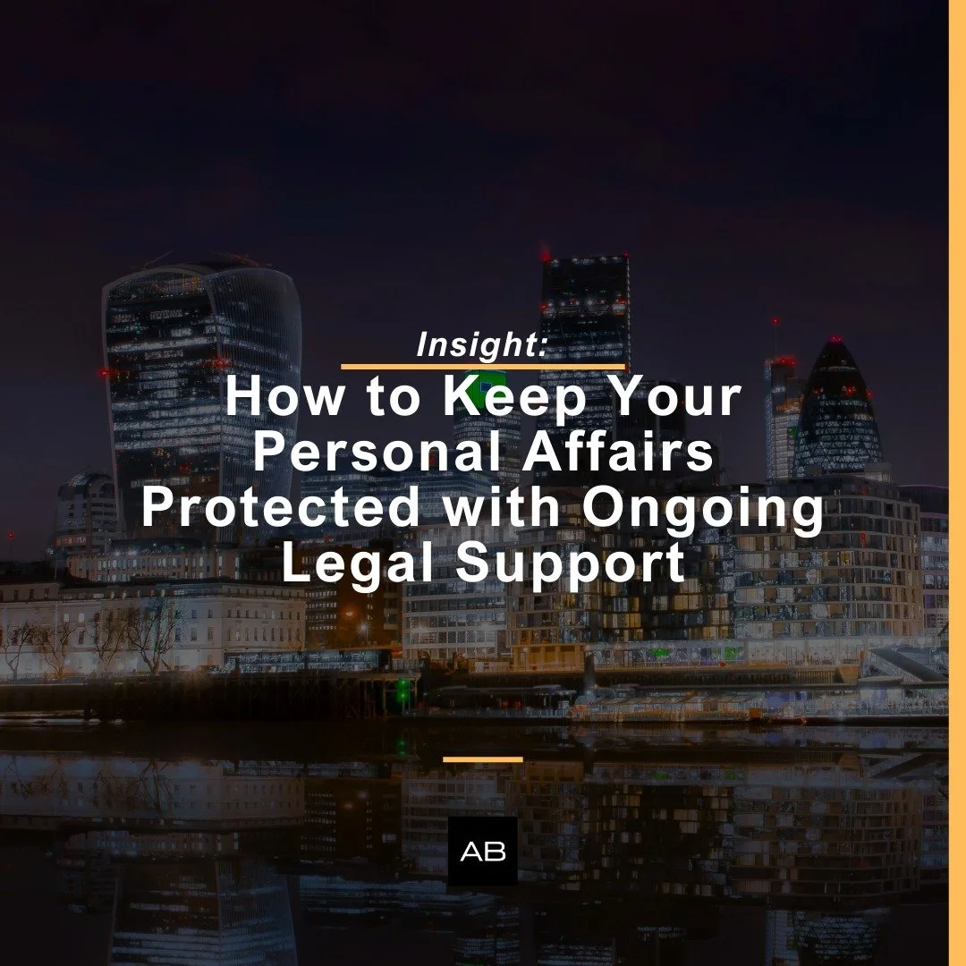 Your personal affairs do not stand still. As your life changes, your legal arrangements need to keep one step ahead. Unexpected legal costs can be devastating; with reactive support billed via the traditional hourly rate model leading to unpredictabl