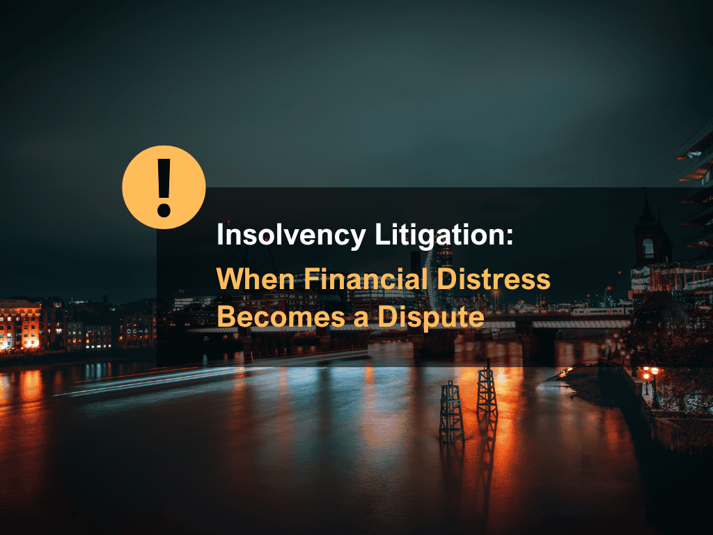 Insolvency Litigation: When Financial Distress Becomes a Dispute