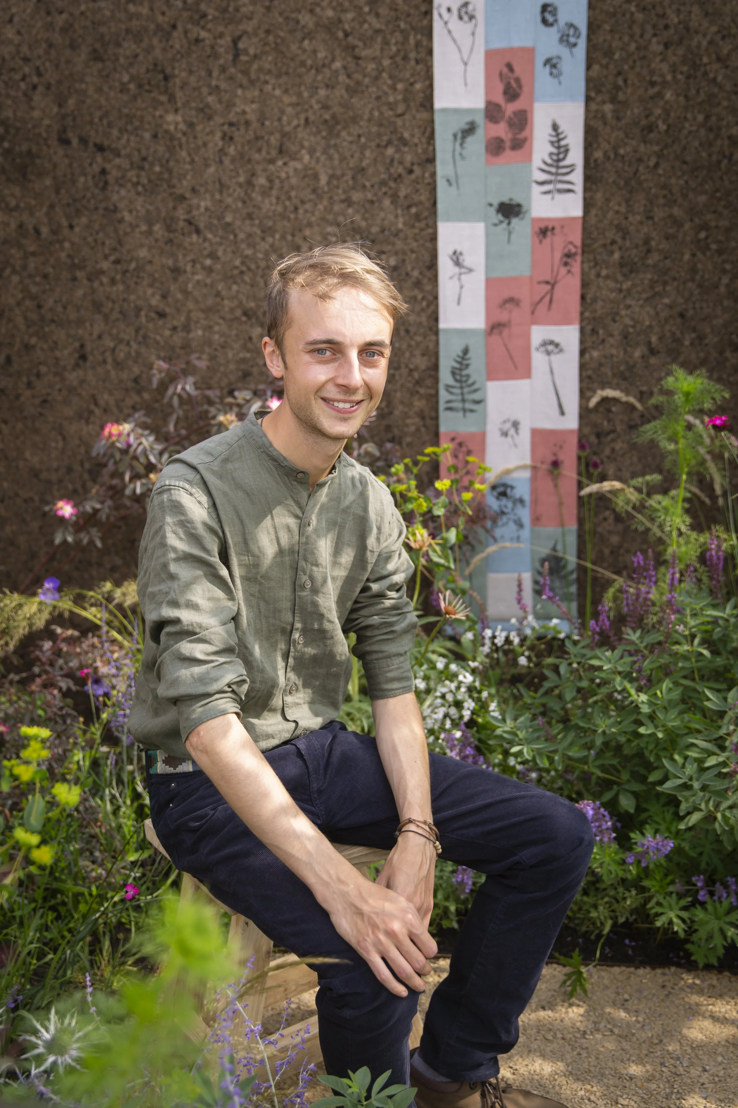 Ollie Pike at RHS Tatton Park Flower Show Gold Medal Winner
