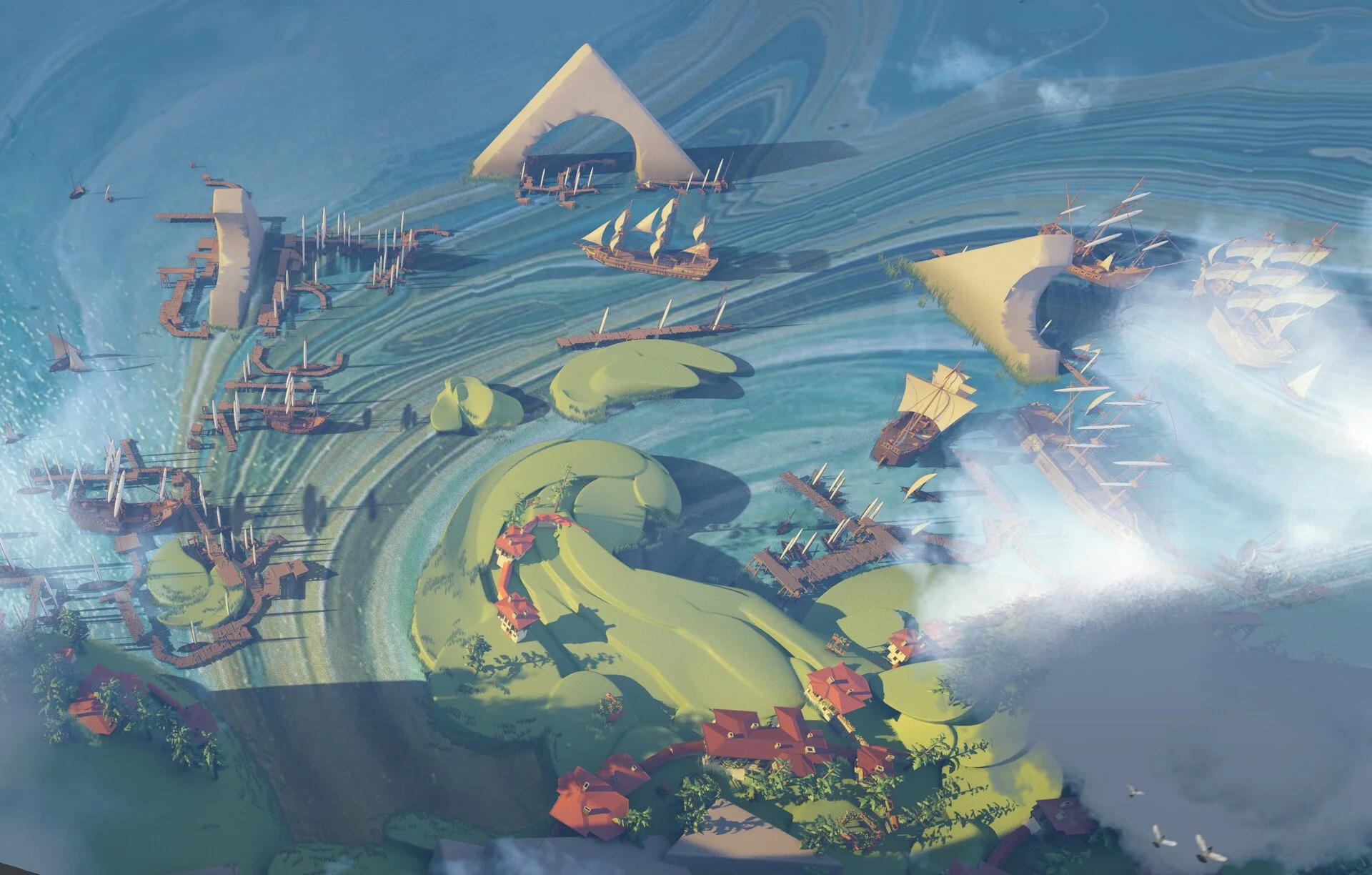 triangle island concepts