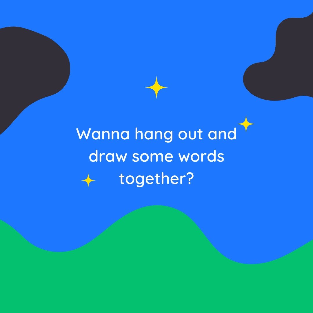Wanna hang out and draw some words together? 👀

I&rsquo;m hosting a Live Unwind with Words session&mdash;a small, relaxed lettering jam where we can just create without overthinking, just for the students of my newest @skillshare class. 

If you tak