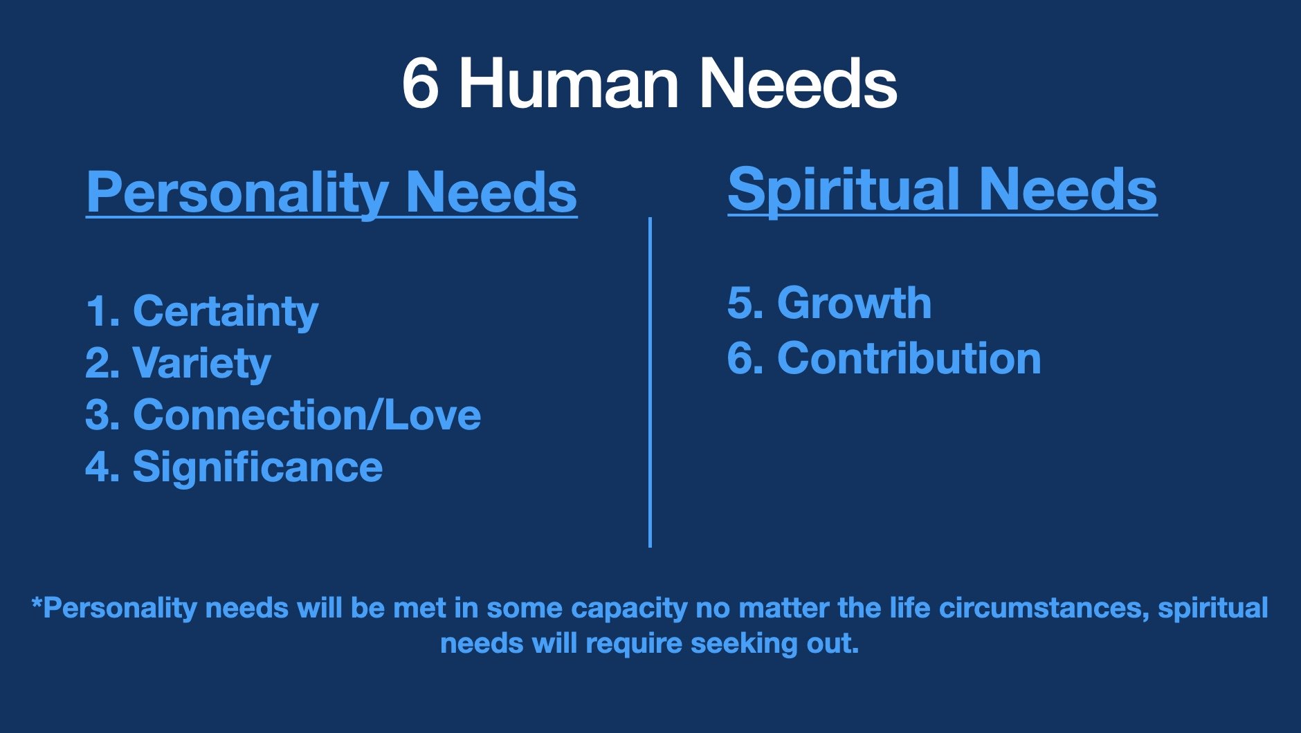 The 6 Human Needs That Make Every Decision For You! 