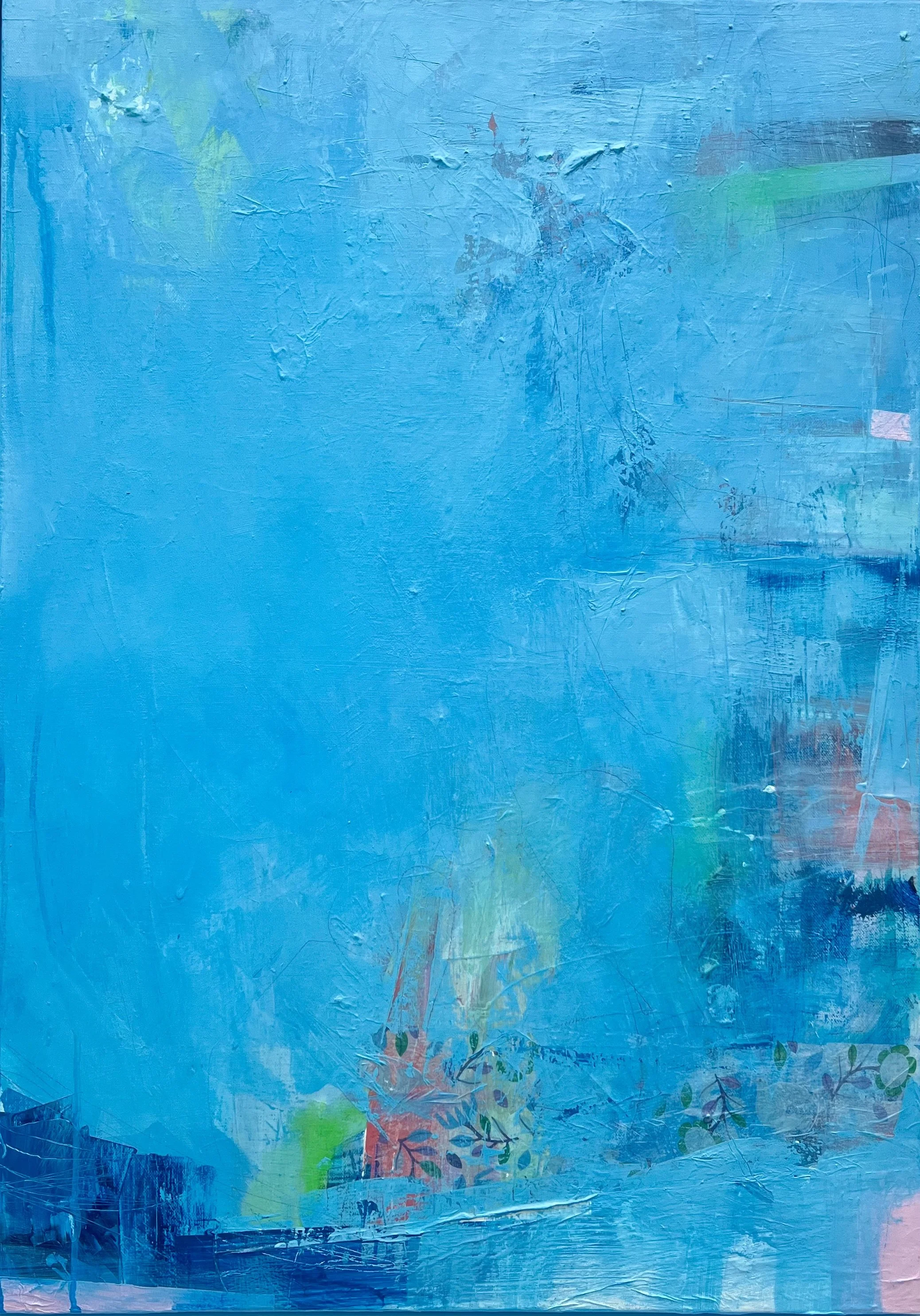 an ethereal day - acrylic & mixed media on canvas.