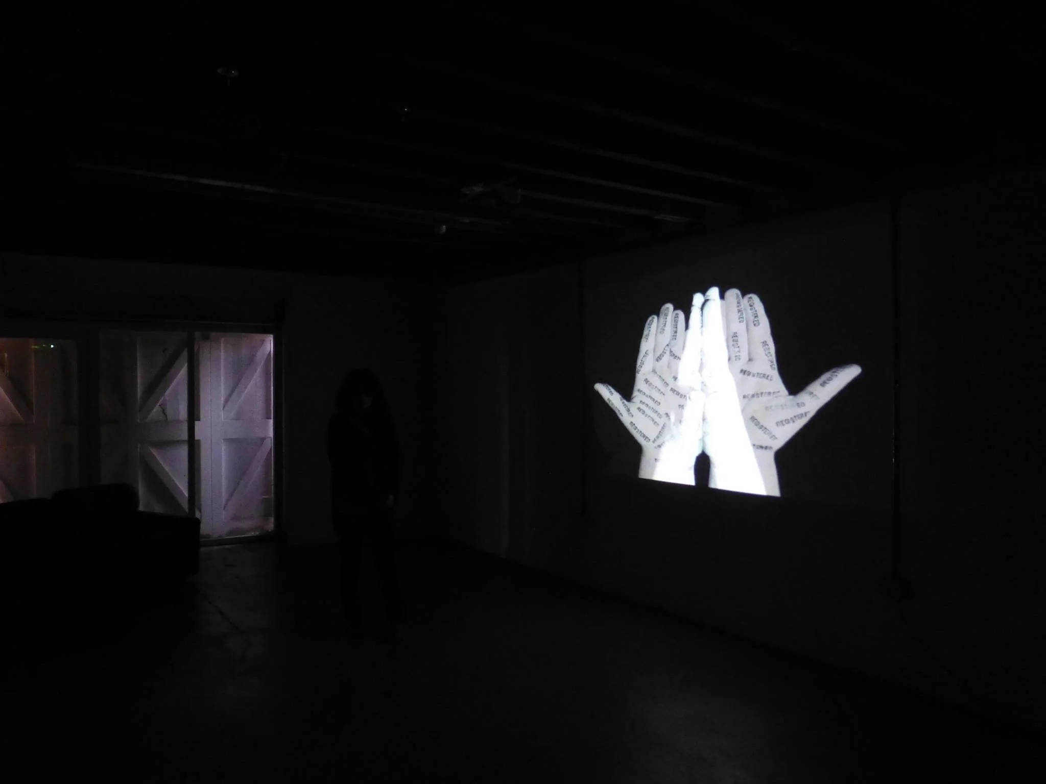 'Controlled' screening at The Gallery in The Museum of Club Culture, Hull. A solo exhibition/installation during Hull City of Culture 2017