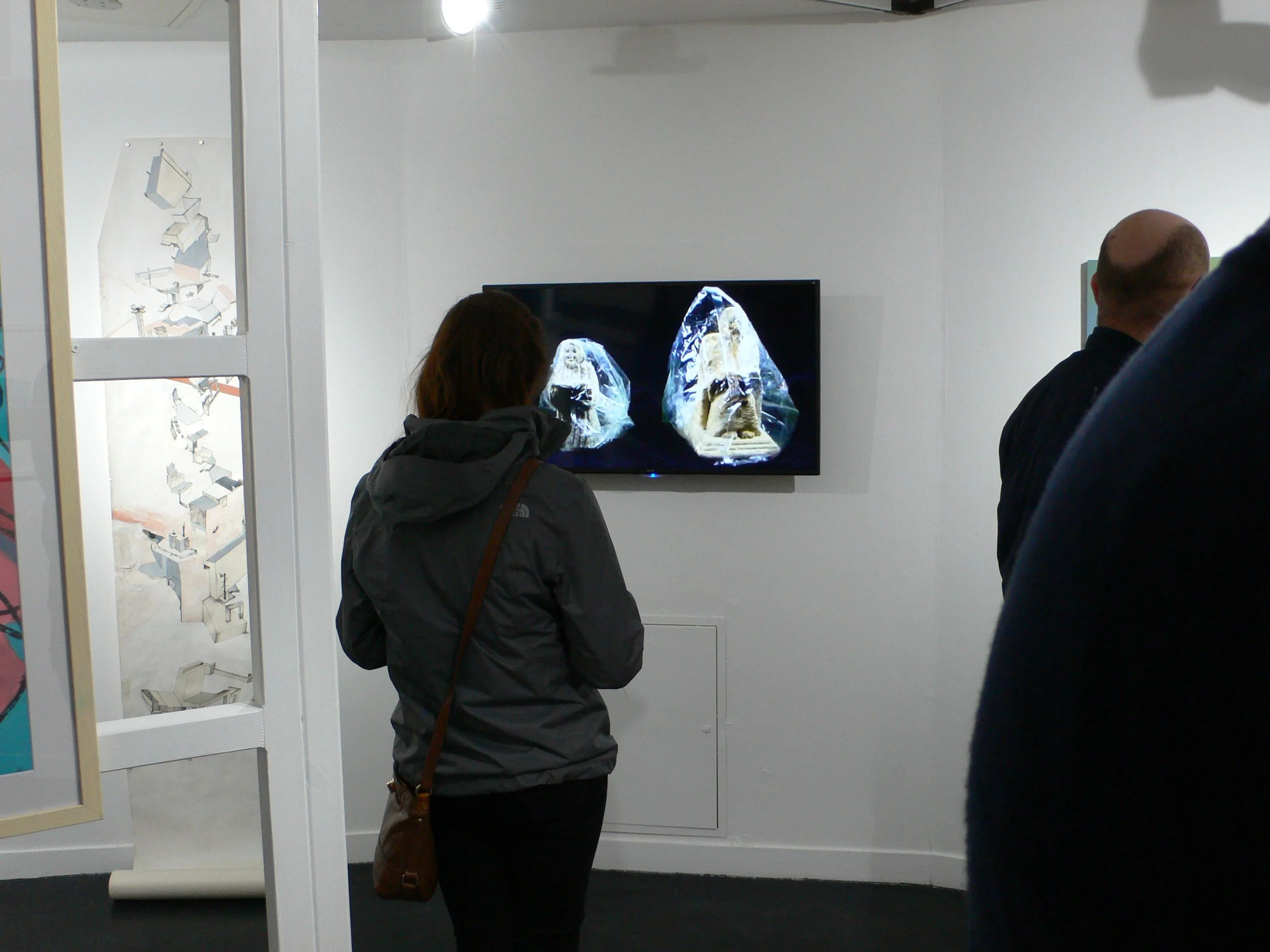 'Deities' video piece screening at Galeri Arts Centre in Caernarfon, North Wales