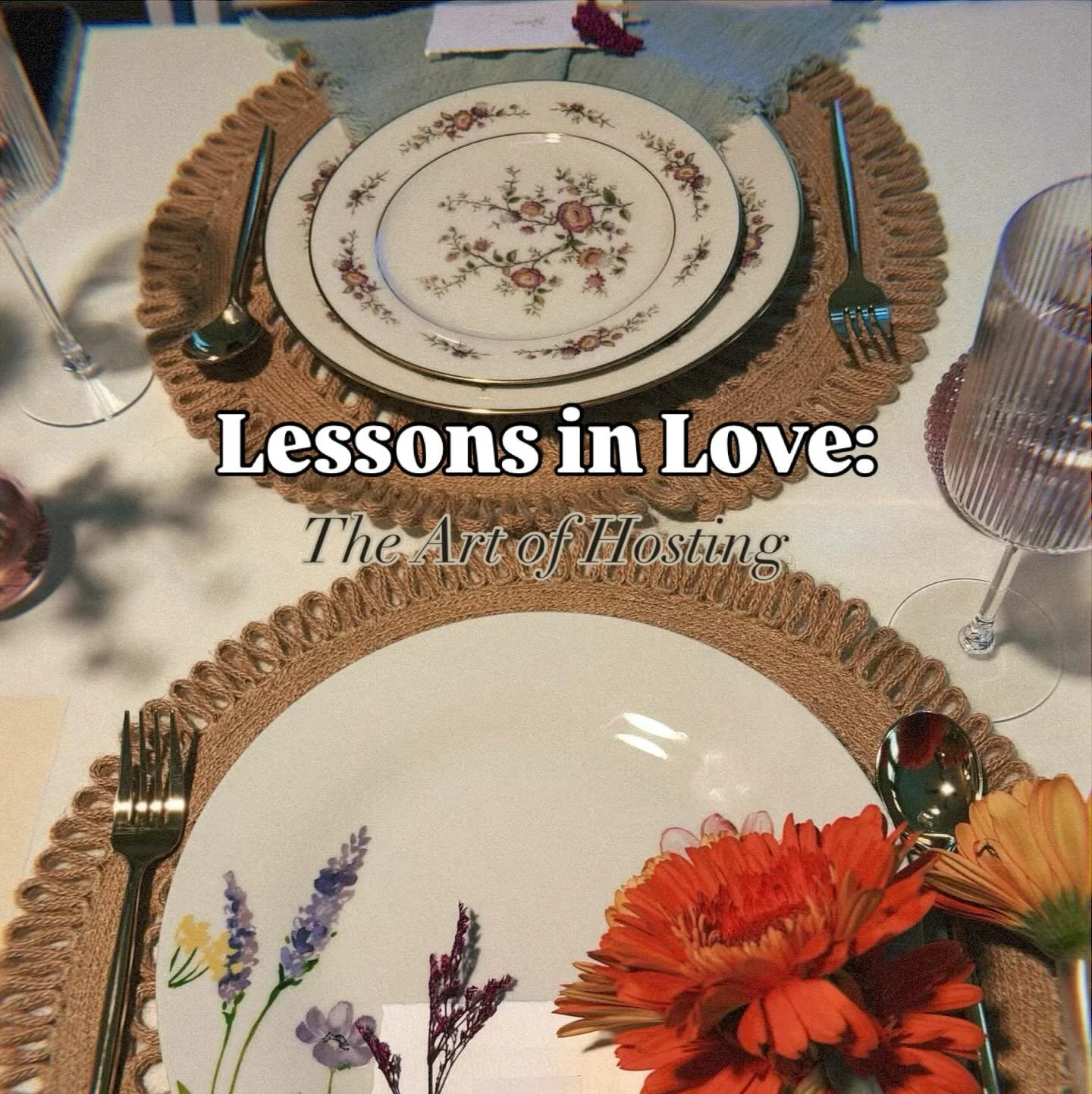 An open home is like an open heart. 

Decor and dreams hang on the walls, 
Place mats and purpose line tables. 

Food is prepared with novice hands, 
Flowers in water, waiting to be chosen. 

Aren&rsquo;t we all? 

Waiting to be chosen&hellip;and her