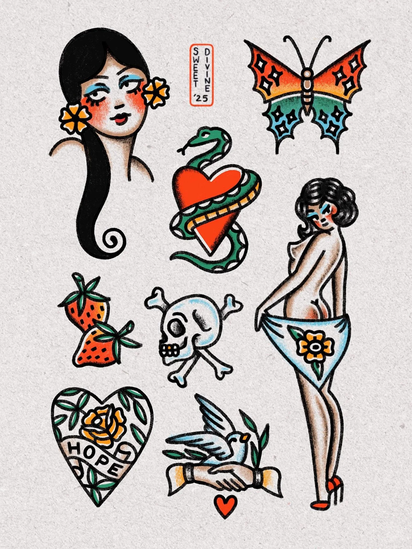 Gorgeous new flash from @sweetdivinettt 🍬
Dm to get booked in! 

#thedollhousebtn #brightontattoo #brightontattooartists #tattoo