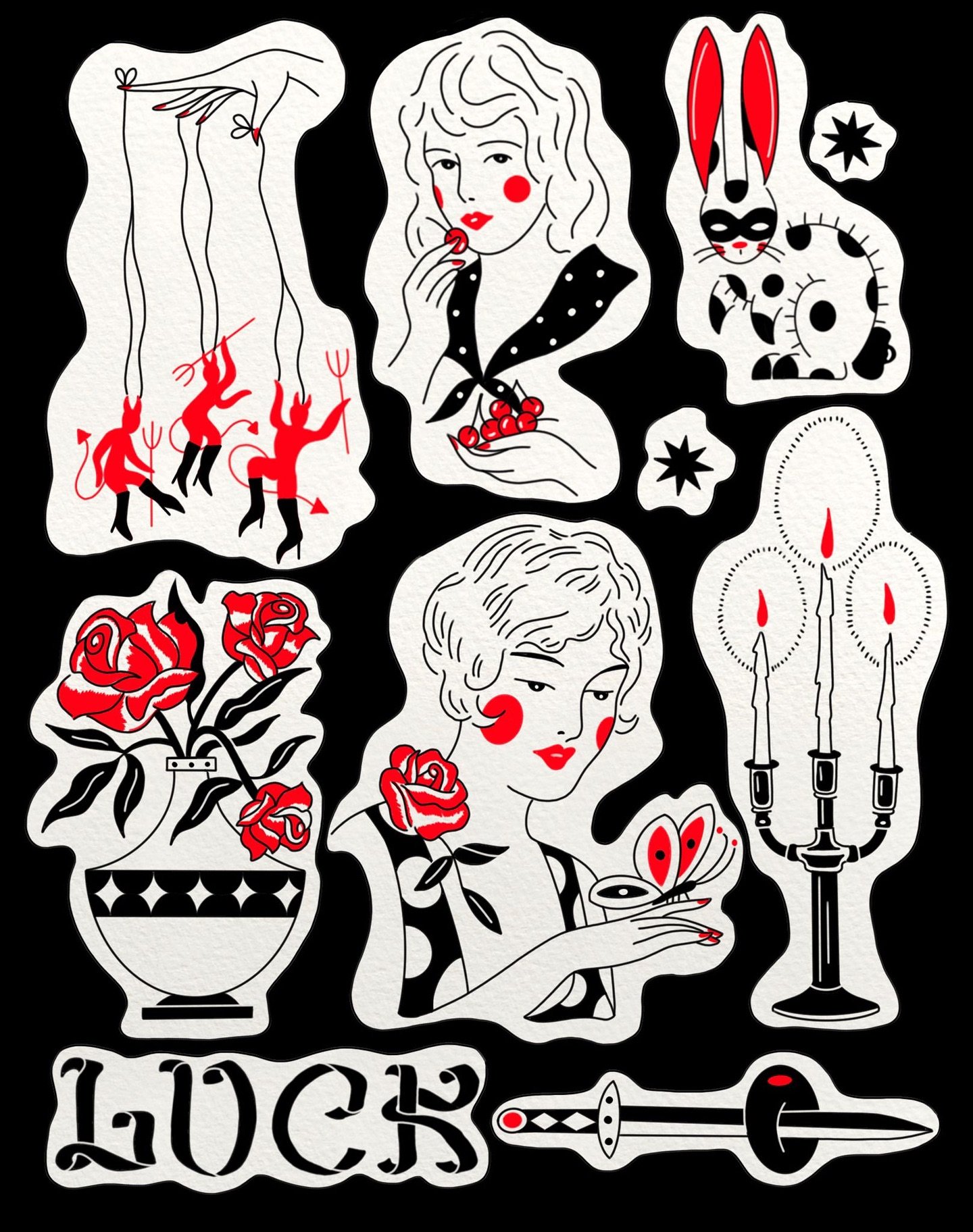 Some gorgeous black and and red flash from @bfrank.tattoo ❣️

#thedollhousebtn #brightontattoo #flash #tattooflash #brightontattooartists