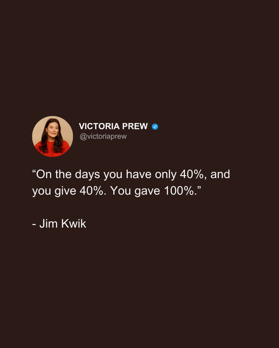 Do the best you can, with what you have.

Because showing up on the days you don&rsquo;t feel 100% and still giving your all&hellip; that&rsquo;s real resilience. 

What&rsquo;s that looked like for you lately? Tag someone who needs this today. ✅