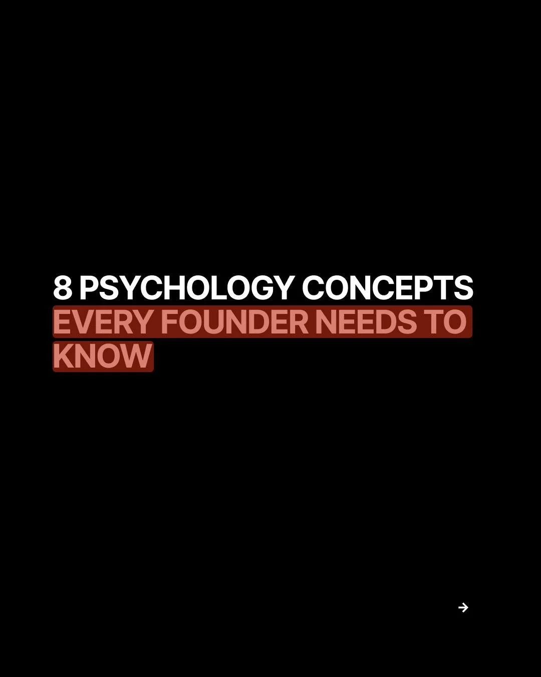 The psychology concepts every operator needs to understand.

Most startup advice focuses on tactics: raise capital, build product, hire fast.

Almost none of it addresses the real bottleneck: operator psychology.

The decisions you make, the feedback