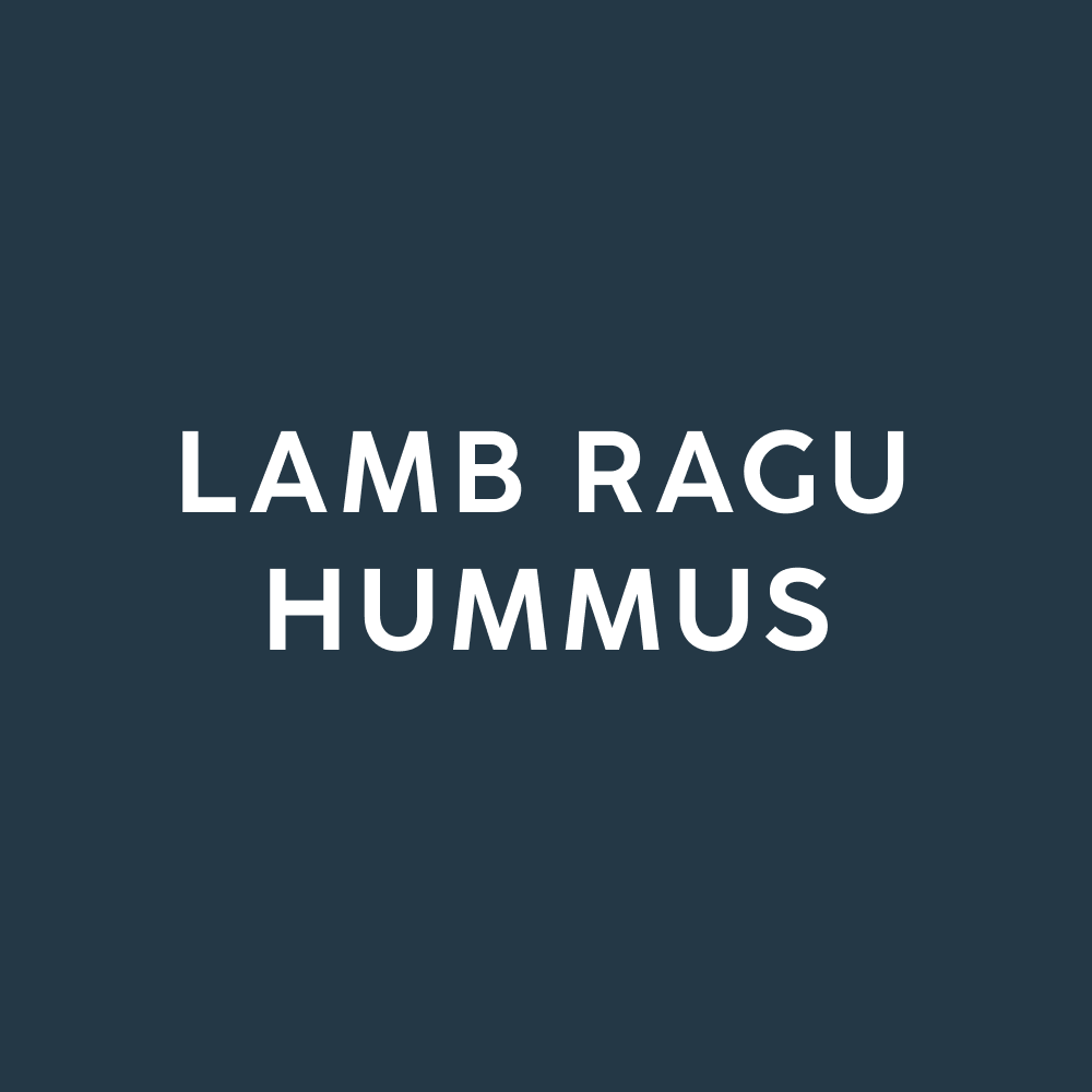 Lamb Ragu Hummus