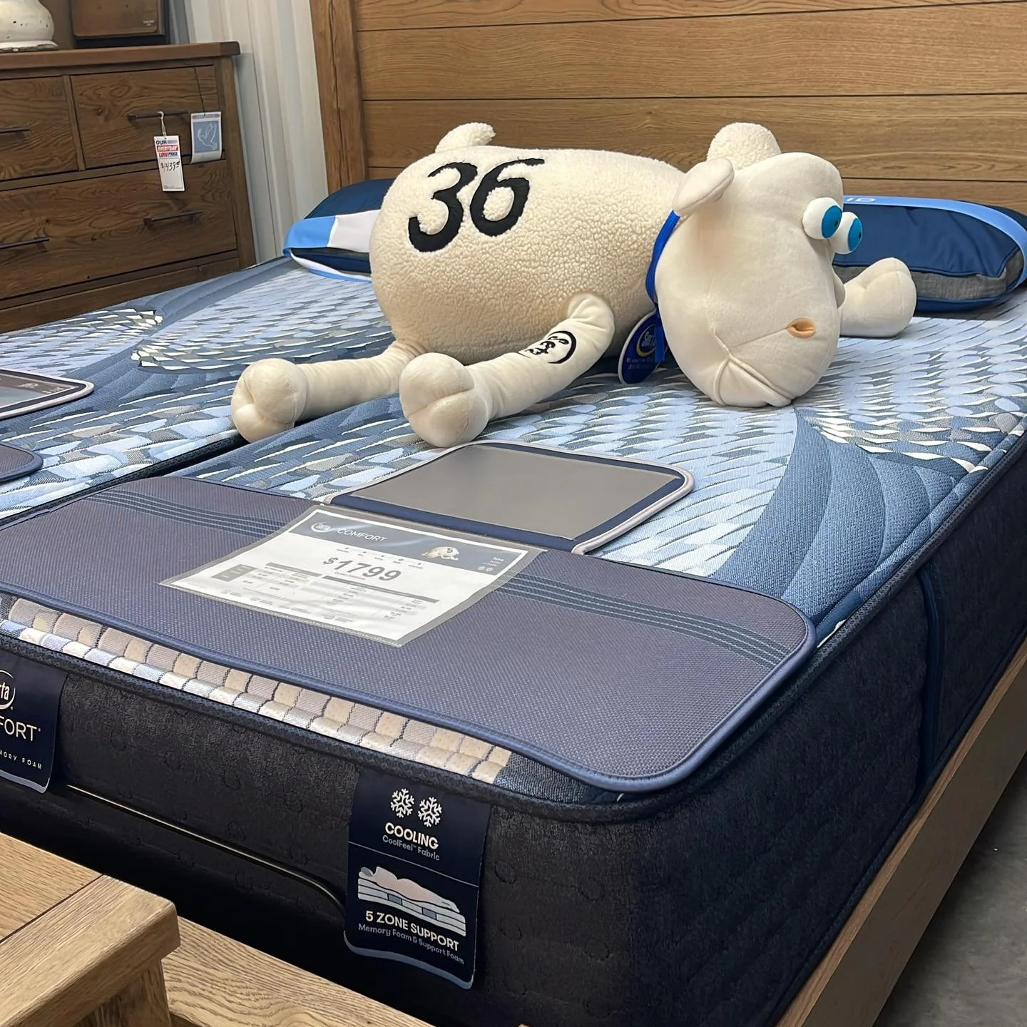 The deal of the day!!
Icomfort &ldquo;IONA&rdquo; split king mattress (only) made by SERTA on SALE for a smoking hot deal. 
🤑🤑🤑🤑🤑🤑🤑🤑🤑🤑🤑🤑🤑🤑

Regular priced at $3598
Today on SALE at $1799

We only have one&hellip;.
Mattress only availabl