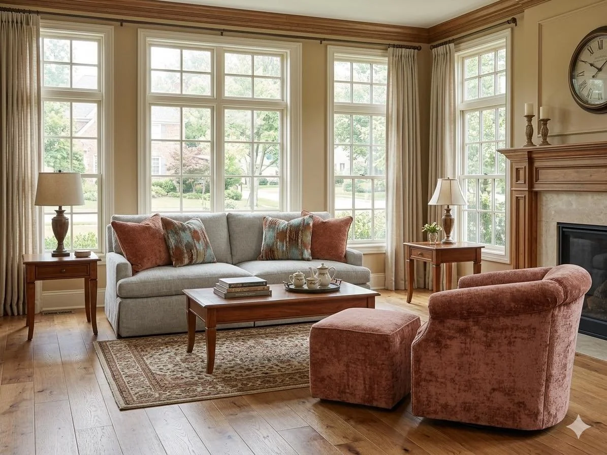 Stone &amp; Leigh is the name. 
Remember it!
Available only at Jim&rsquo;s Corner Furniture store in Warrensville.