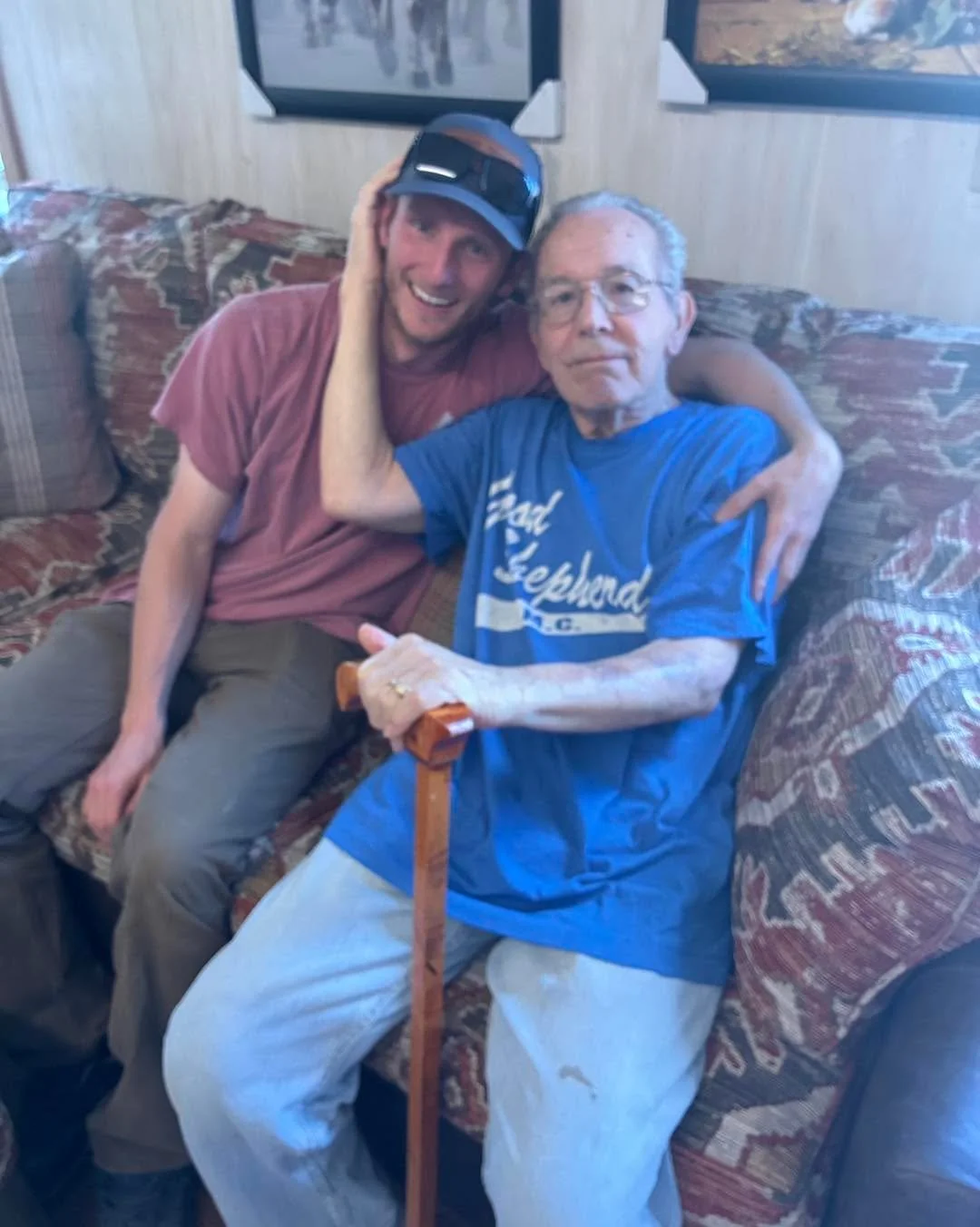 Look at it 3 different ways, but it&rsquo;s all the same. 
Nothing but love there&hellip;
That&rsquo;s Jim and grandson Ethan catching a hug from the heart. ❤️ 
We love visits from the grands any day of the week!
#familytime❤️ #jimscornerfurniture