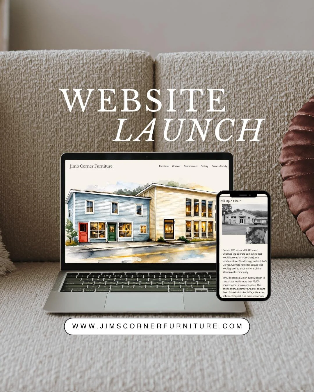 We have something to tell!

With the help of graphic designer Cypress McCoy we are pleased to announce our new website launch. 

We&rsquo;re smitten with our new look!Enjoy reading about our story as you meander through our new website. 
Thank you, C