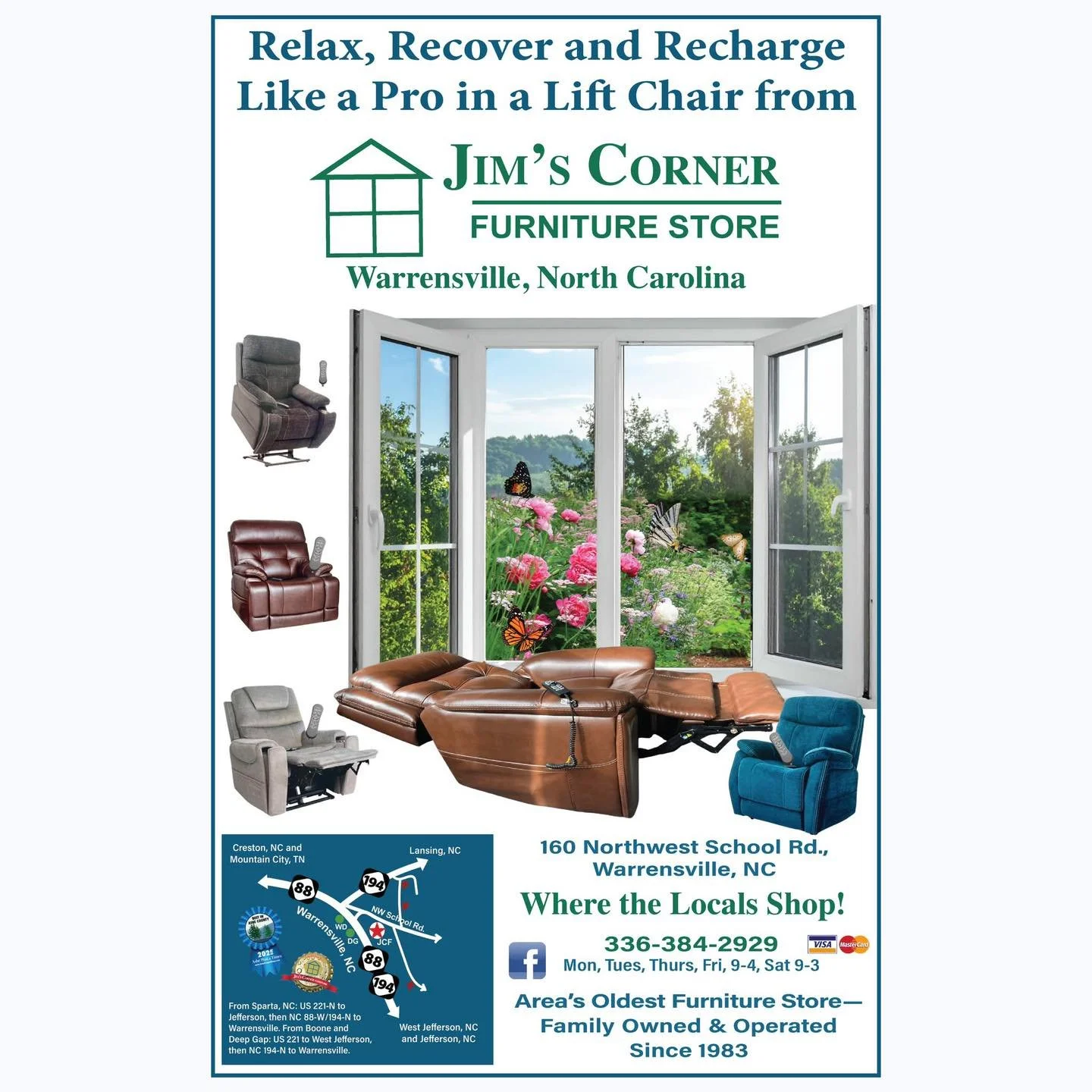 If a little R&amp;R has been prescribed for you or a loved one, then adding a lift chair for extra comfort might be in your favor. 
Everyone needs a good lift and a good rest in a lift chair from Jim&rsquo;s Corner Furniture. 
#MegaMotion #lift #chai
