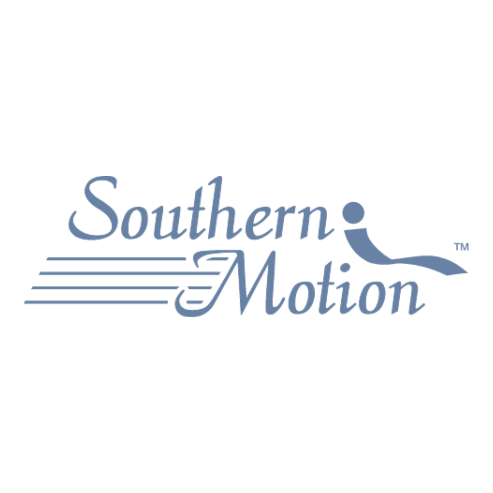 Southern Motion logo with a stylized reclining person and flow lines.