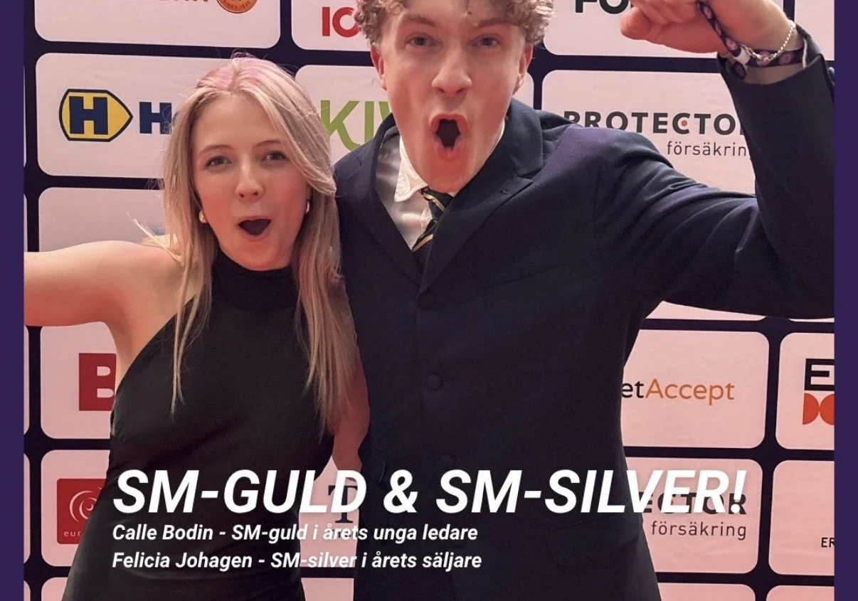 SM-SILVER i årets säljare - Ung företagsamhet 🏆
