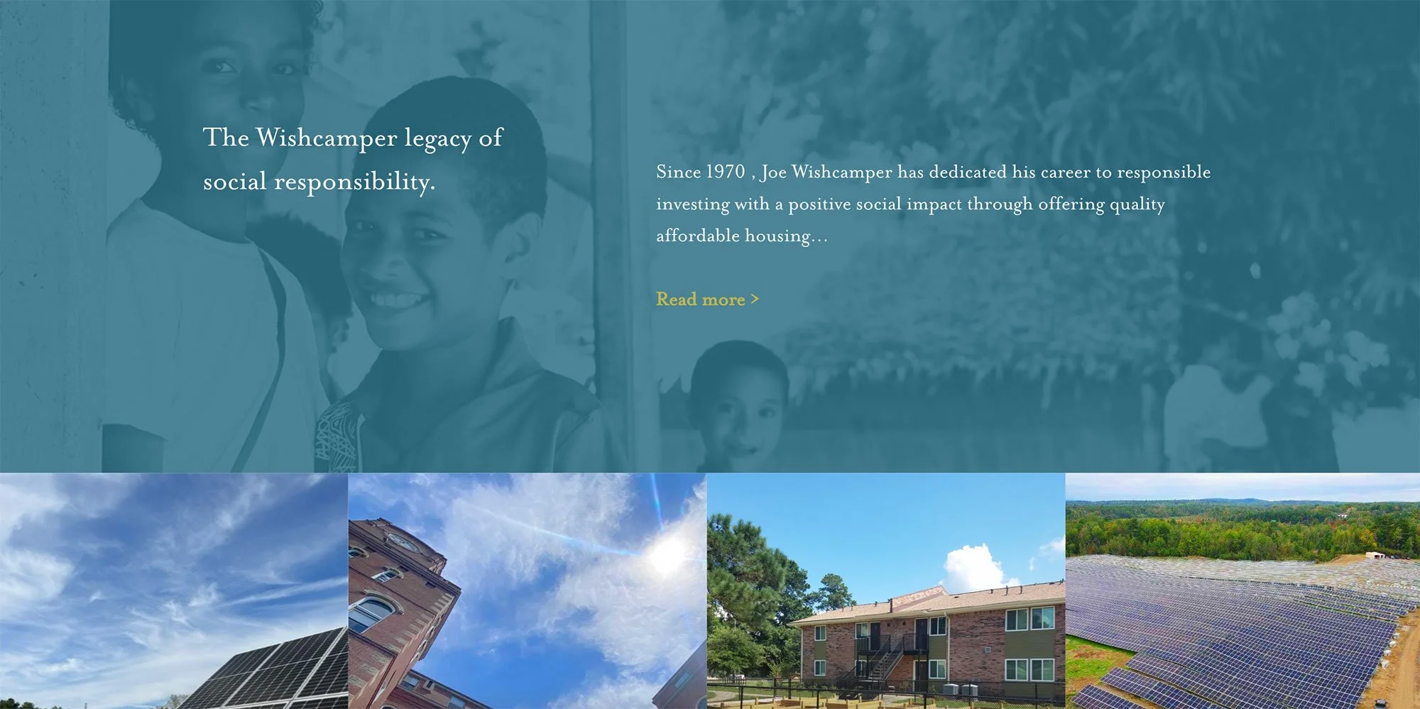 Website design for The Wishcamper Companies, Inc. by Murphy Empire studio