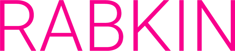 Rabkin Foundation wordmark in magenta