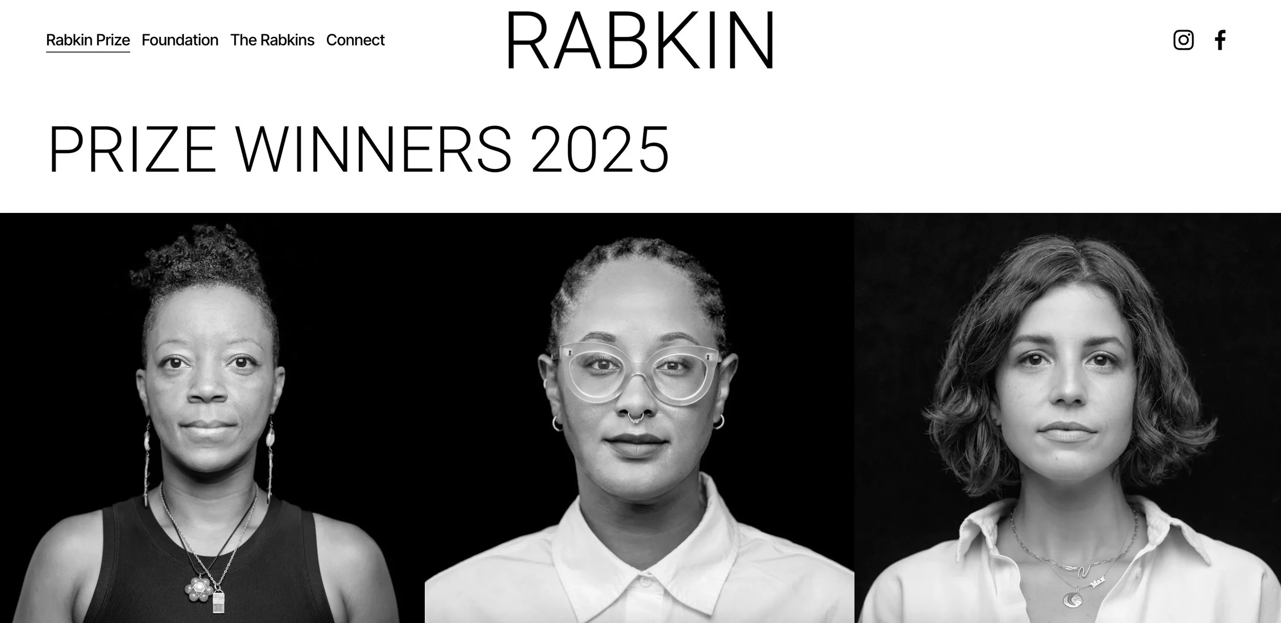 Rabkin Prize winners portraits for the 2025 award year website hero