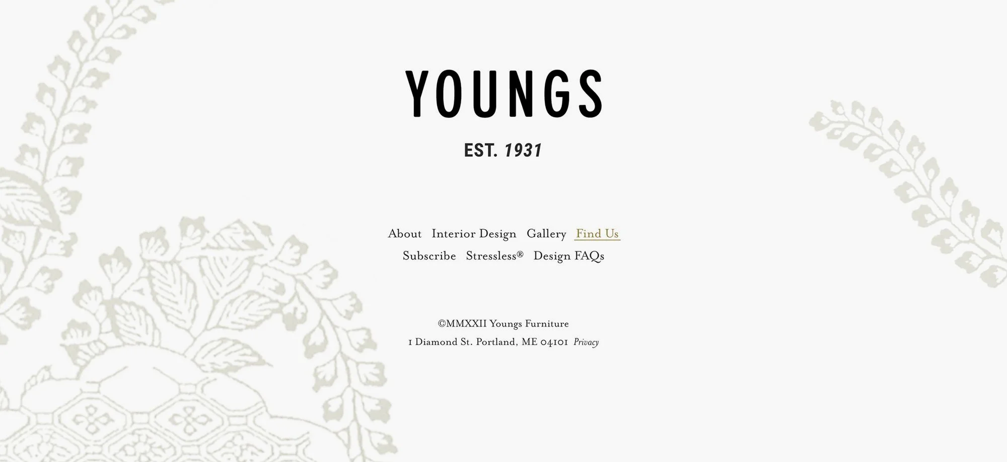 Print and digital marketing assets for Youngs Furniture by Murphy Empire