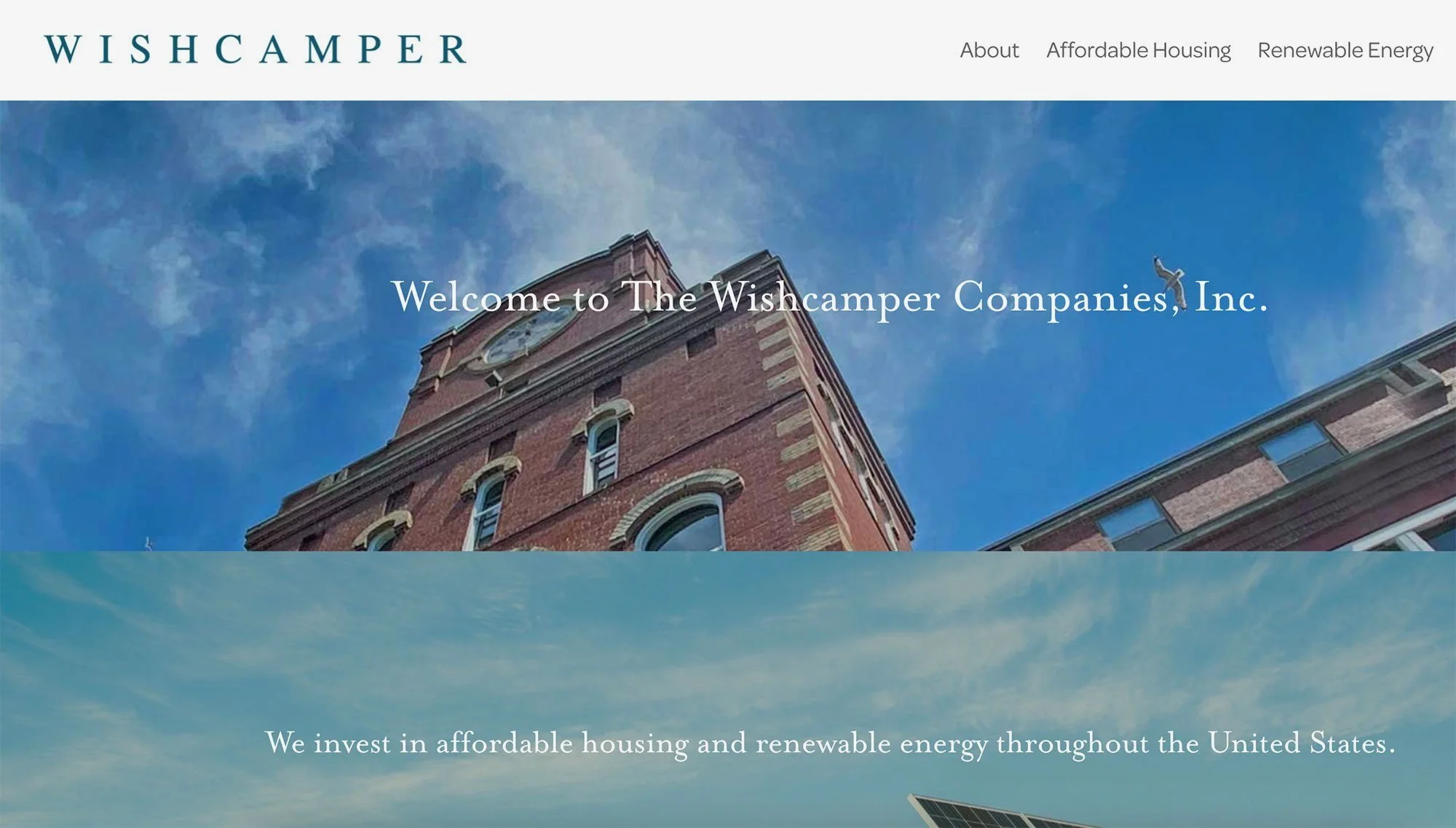 Website and digital branding for Wishcamper Companies — Murphy Empire Branding & Design studio