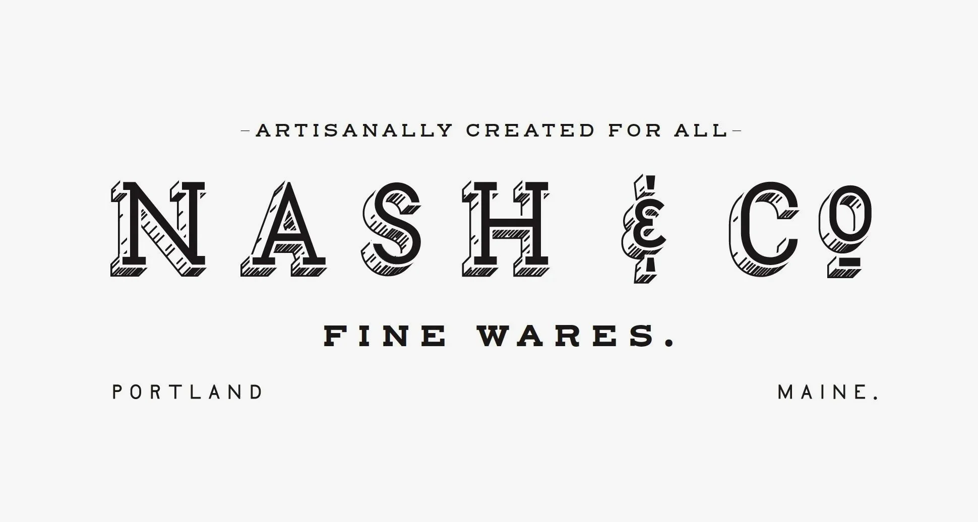 Handmade logotype and mark system for Nash & Co. by Murphy Empire Branding & Design
