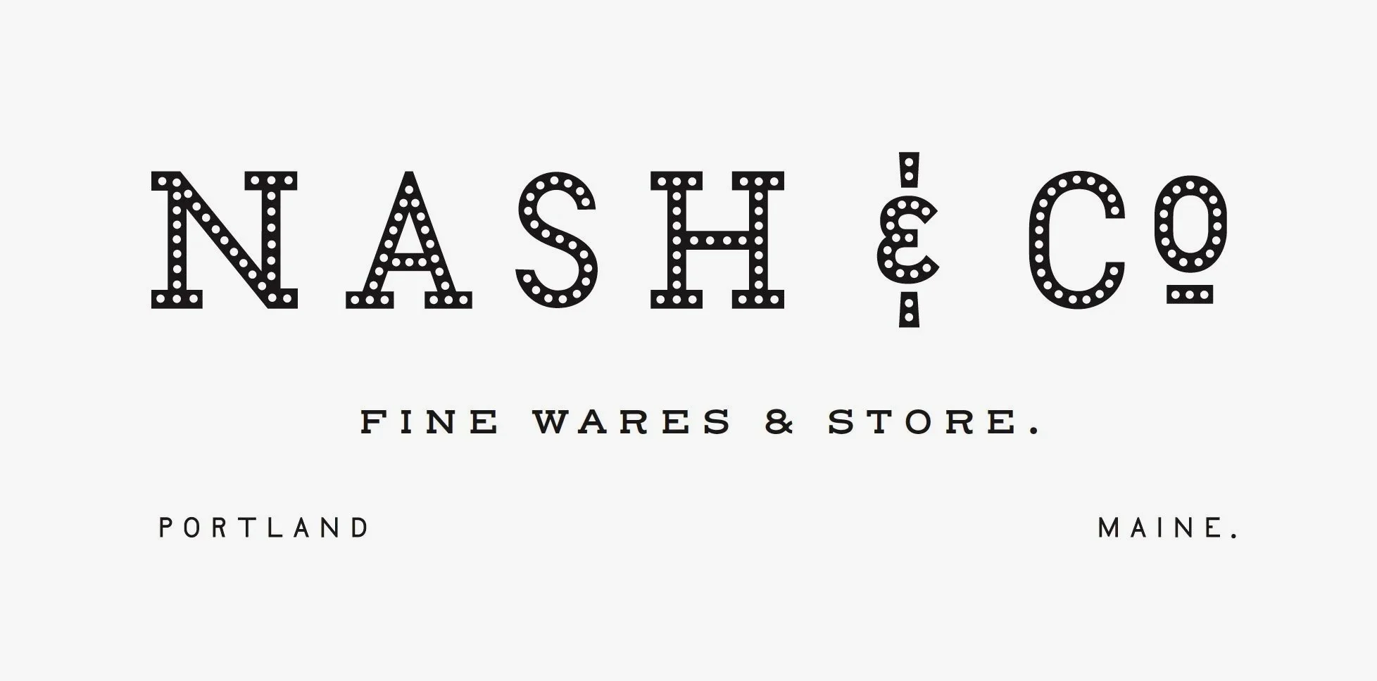 Handmade logotype and mark system for Nash & Co. by Murphy Empire studio