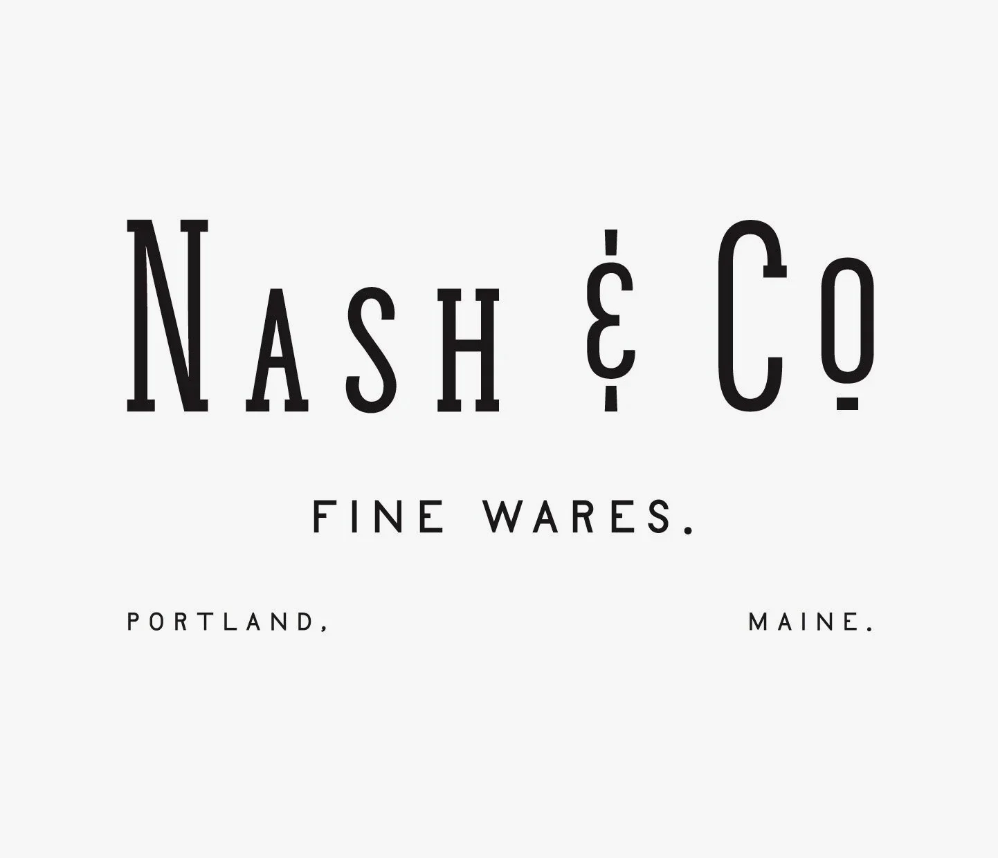 Handmade logotype and mark system for Nash & Co. by Murphy Empire