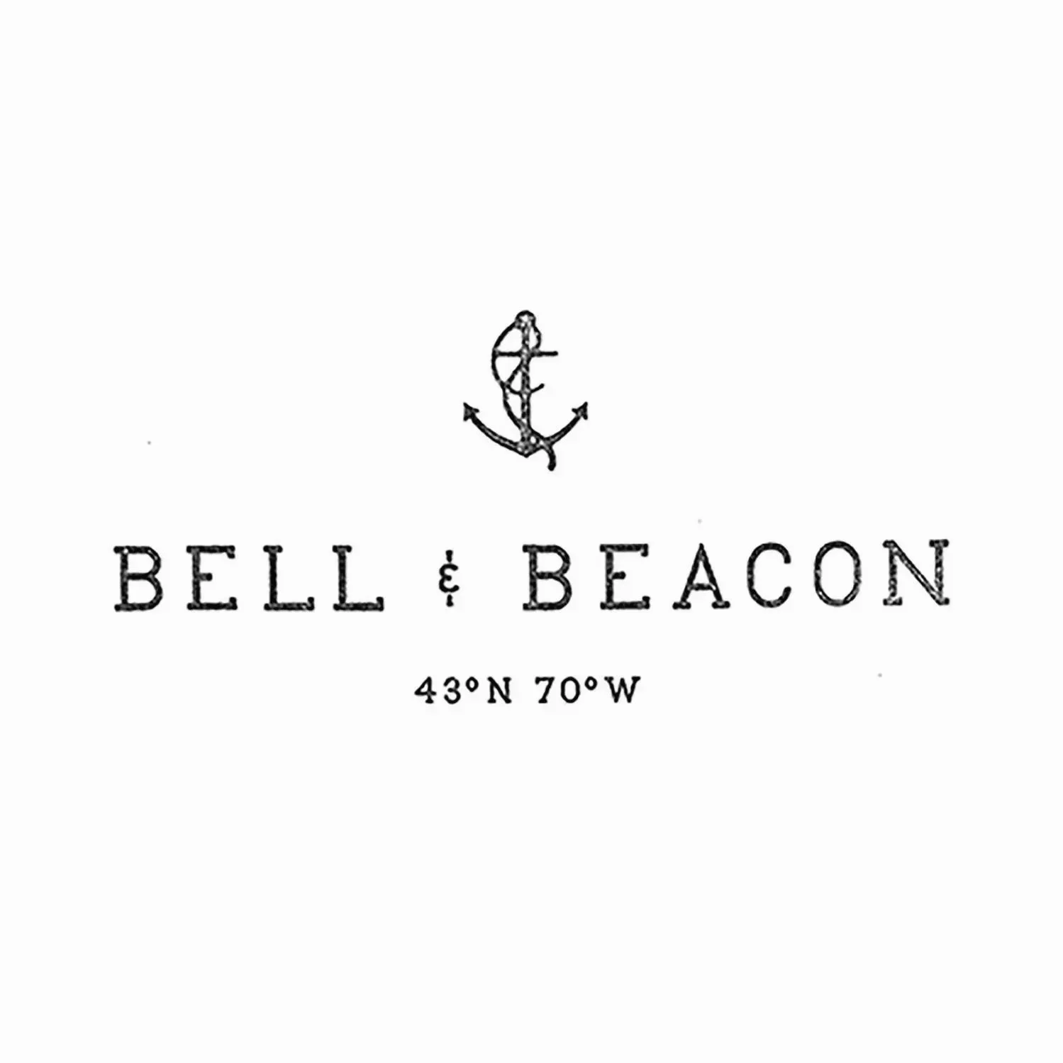 Award winning custom 'stamp' logo for Bell & Beacon by Murphy Empire, Communications Art Typography Annual