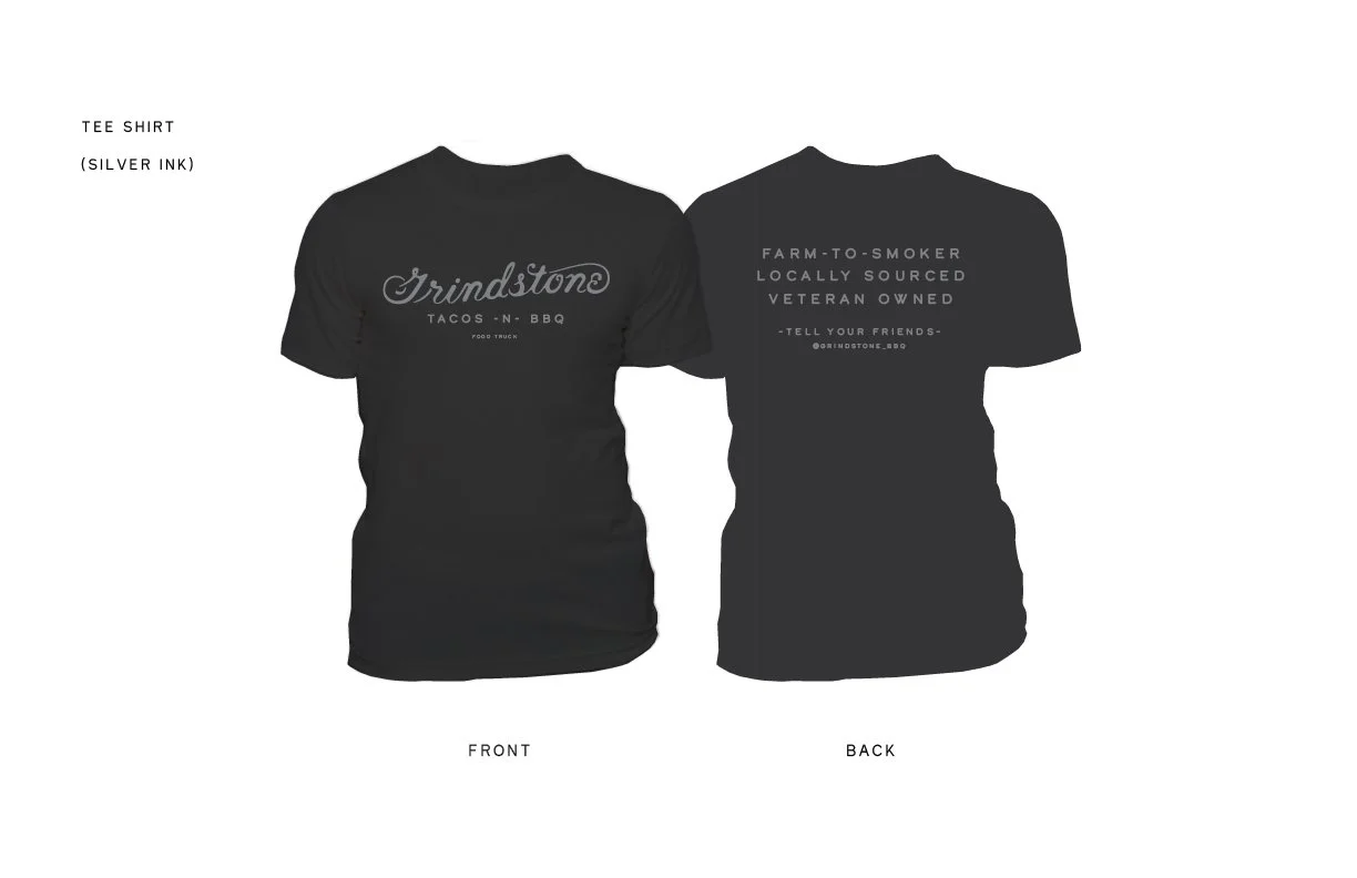 Print promotional materials for Grindstone BBQ by Murphy Empire Branding & Design