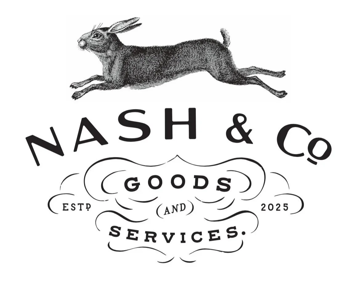 Handmade logotype and mark system for Nash & Co. by Murphy Empire