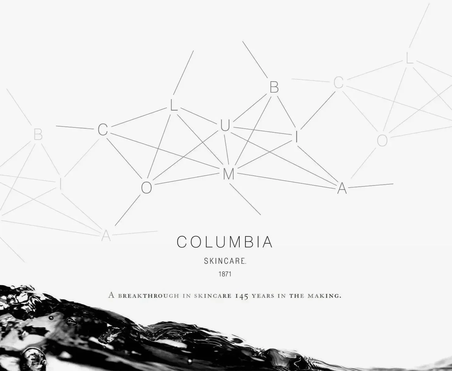 Columbia Skincare branding and logo design sketch by Murphy