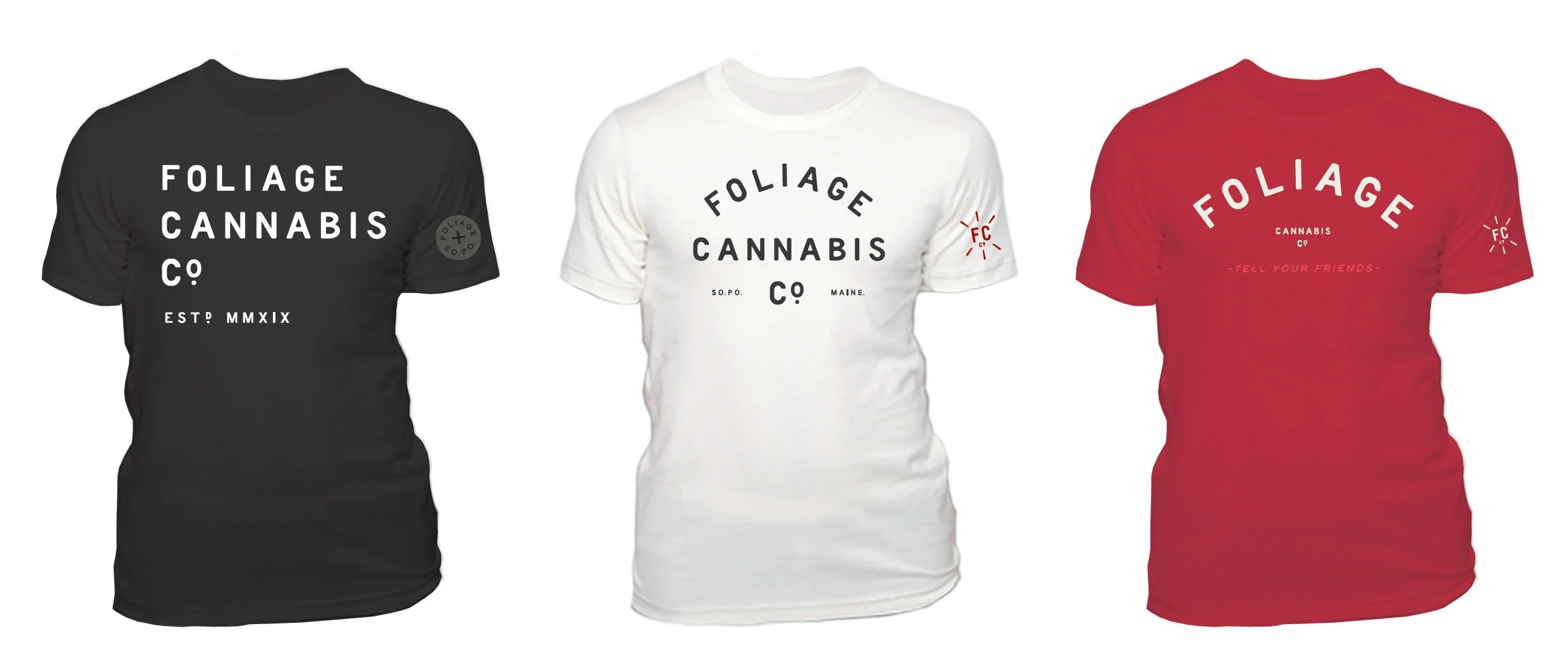 Branded apparel design for Foliage Cannabis Co. by Murphy Empire
