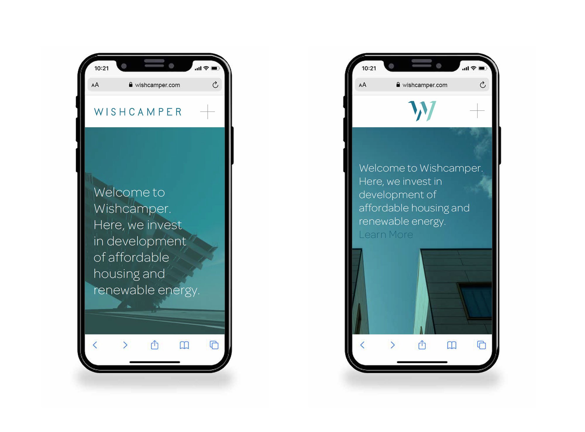 The Wishcamper Companies, Inc. mobile web design and branding by Murphy Empire Branding & Design