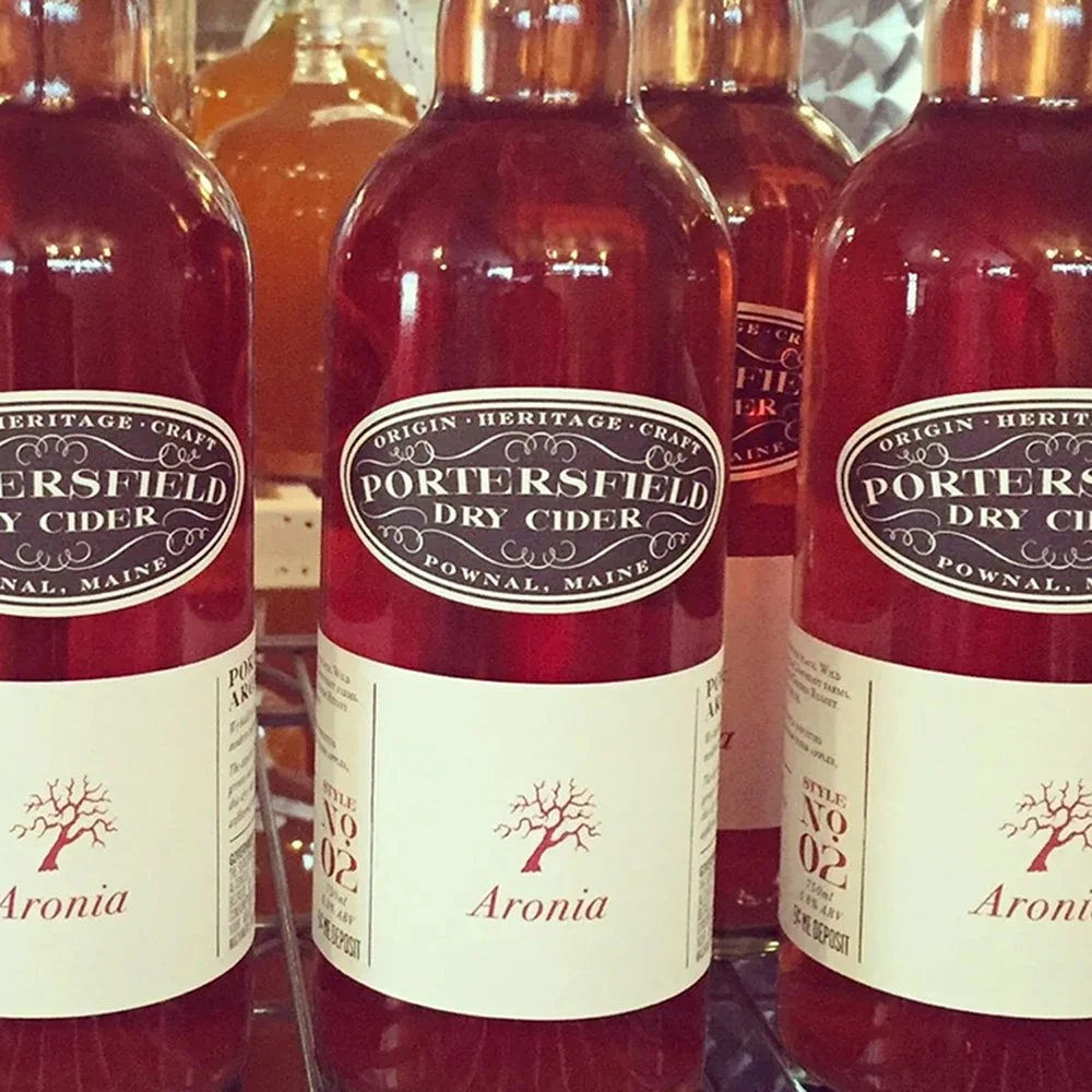Portersfeild Dry Cider bottle packaging design by Murphy