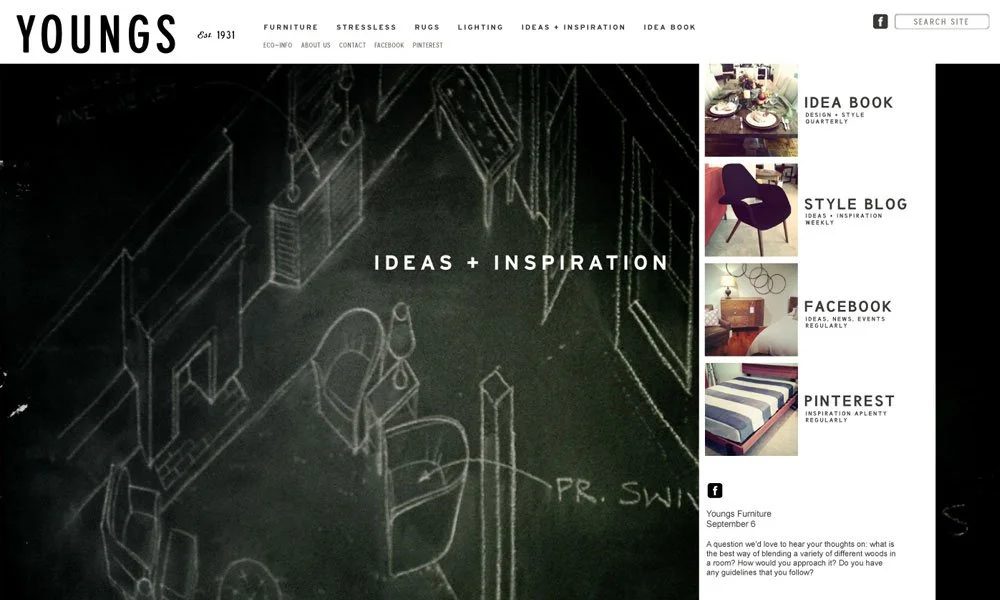 Youngs Furniture brand identity and campaign design by Murphy Empire, Portland Maine