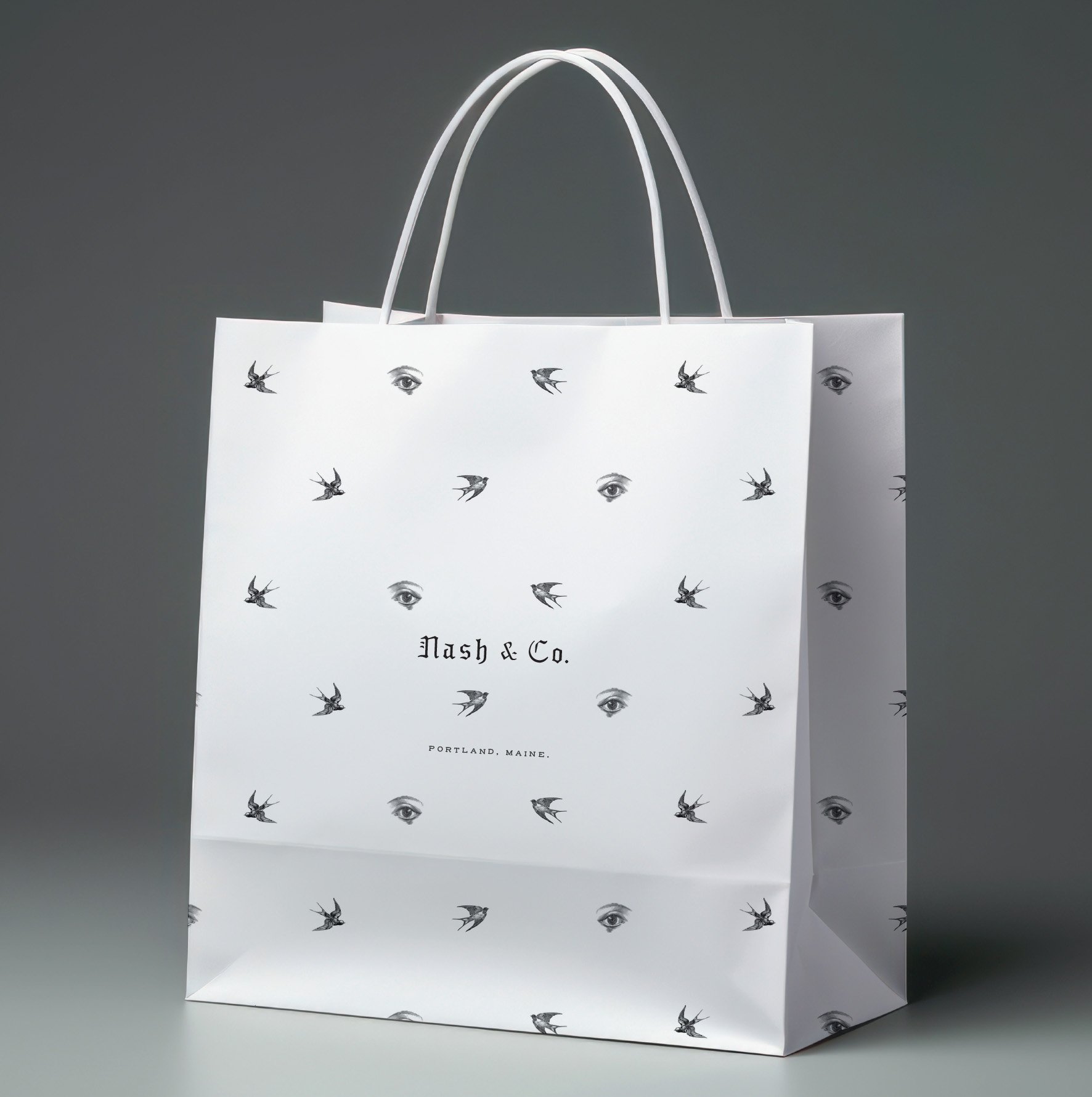 Gift bag merchandising visuals for Nash & Co. by Murphy Empire