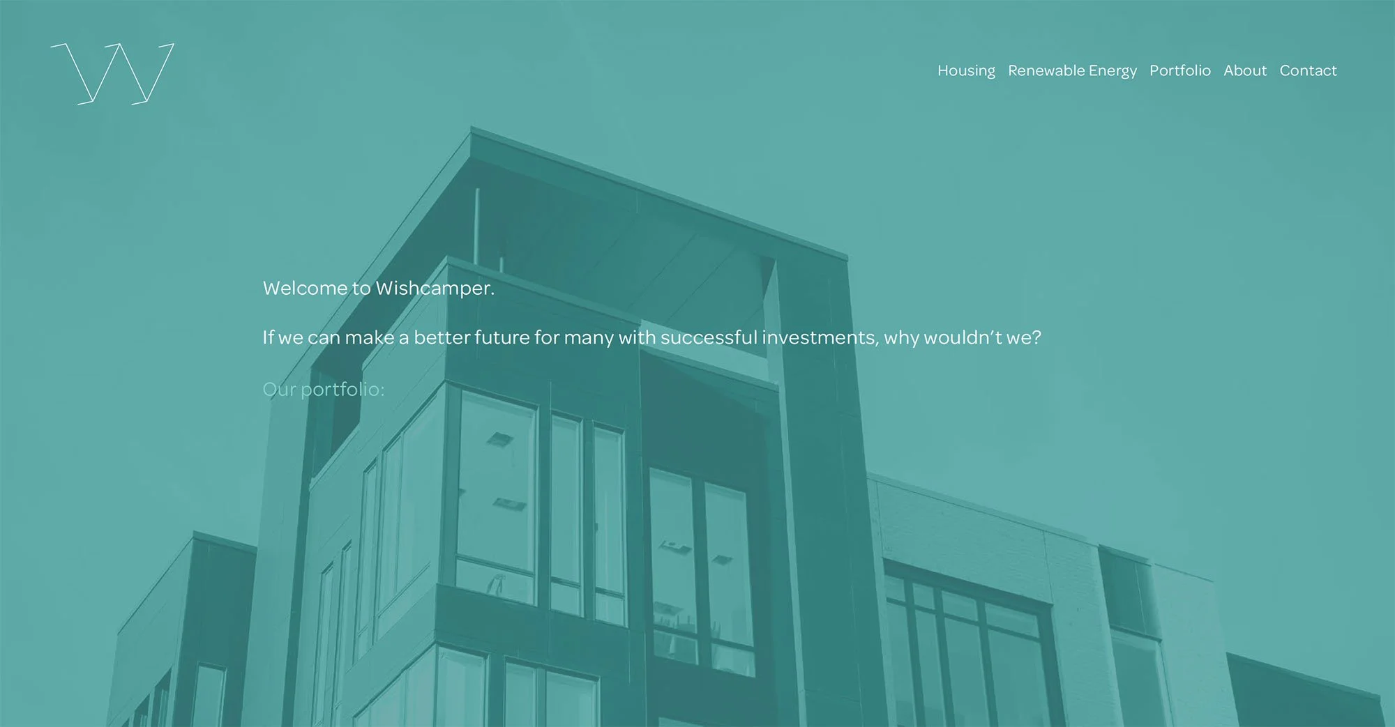 Wishcamper Companies brand identity design by Murphy Empire, Portland Maine