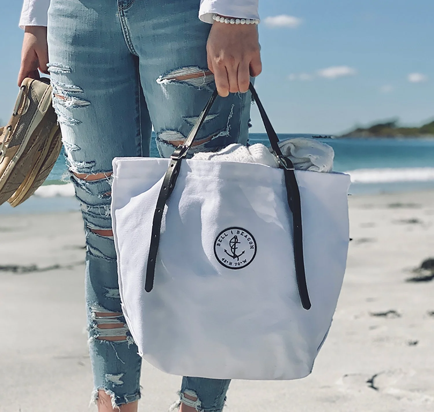 Full coastal inspired product, logo design and branding for Bell & Beacon by Murphy Empire