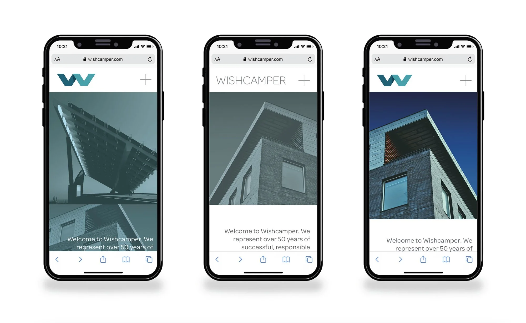 The Wishcamper Companies, Inc. mobile web design and branding by Murphy Empire