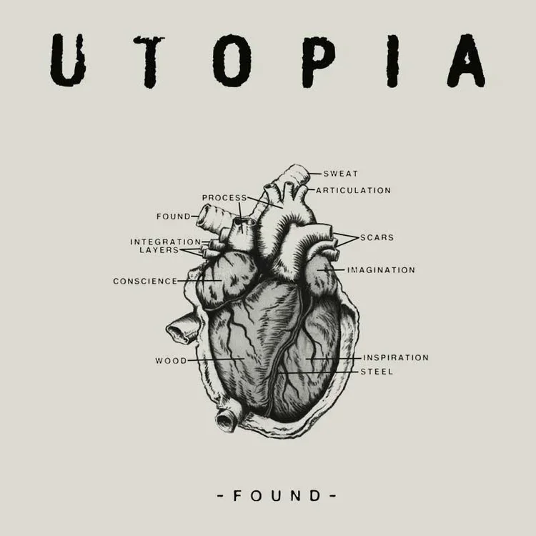 Award-winning custom branding and illustrated mark for Utopia Designs by Murphy Empire, Gold Broderson's Award