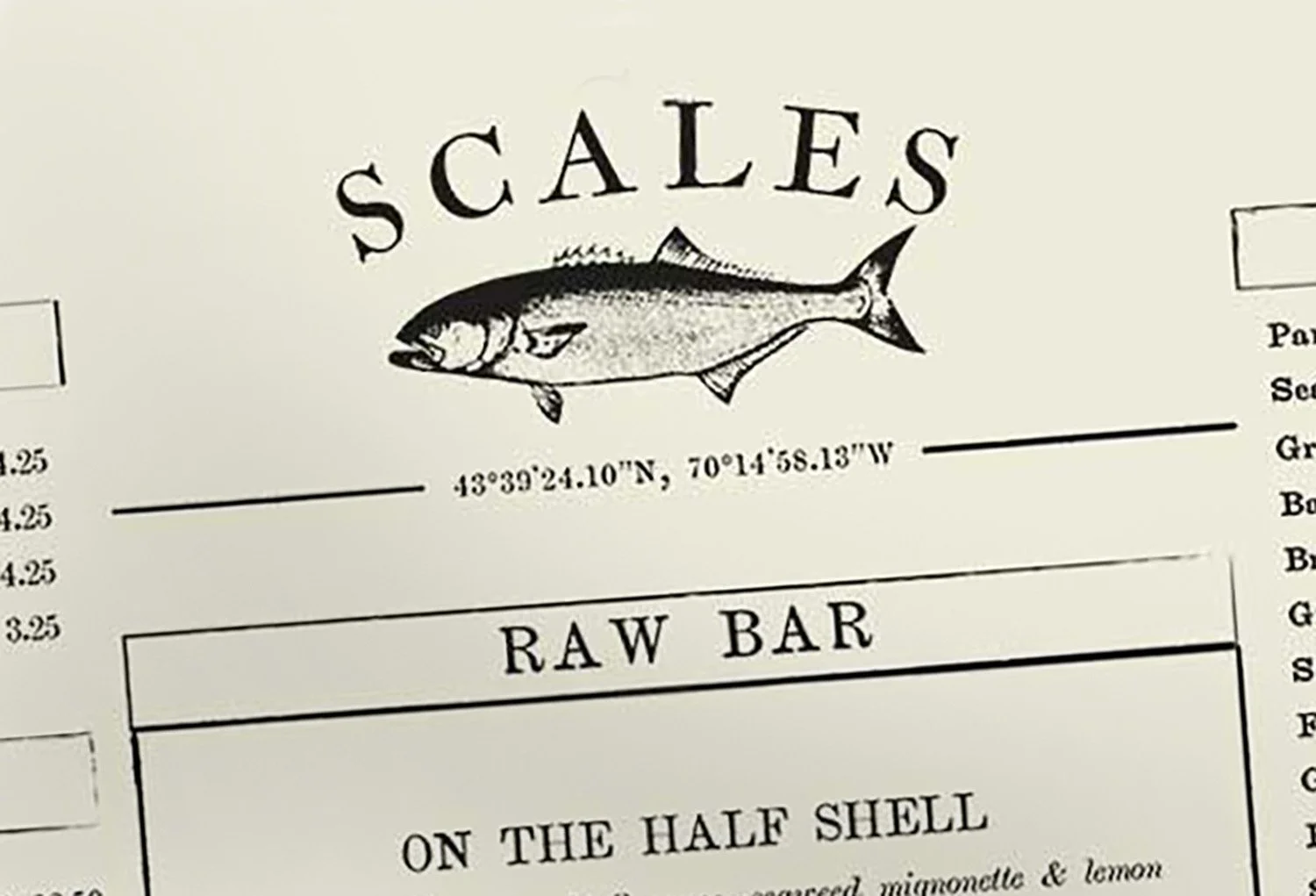 Rustic, nautical inspired logo design for Scales, a famous restaurant in Portland, Maine by Murphy Empire