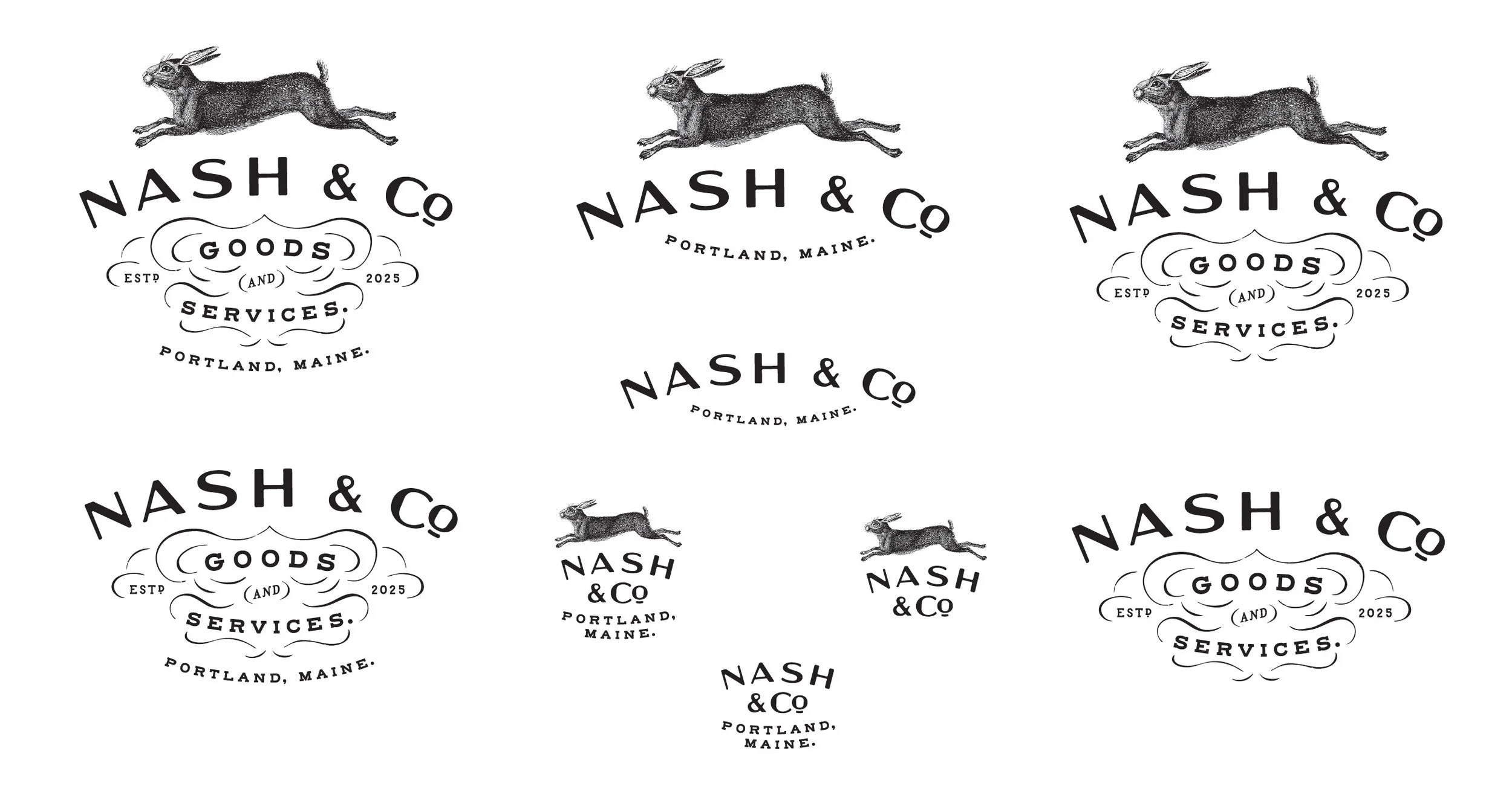 Nash & Co. brand identity design by Murphy Empire, Portland Maine