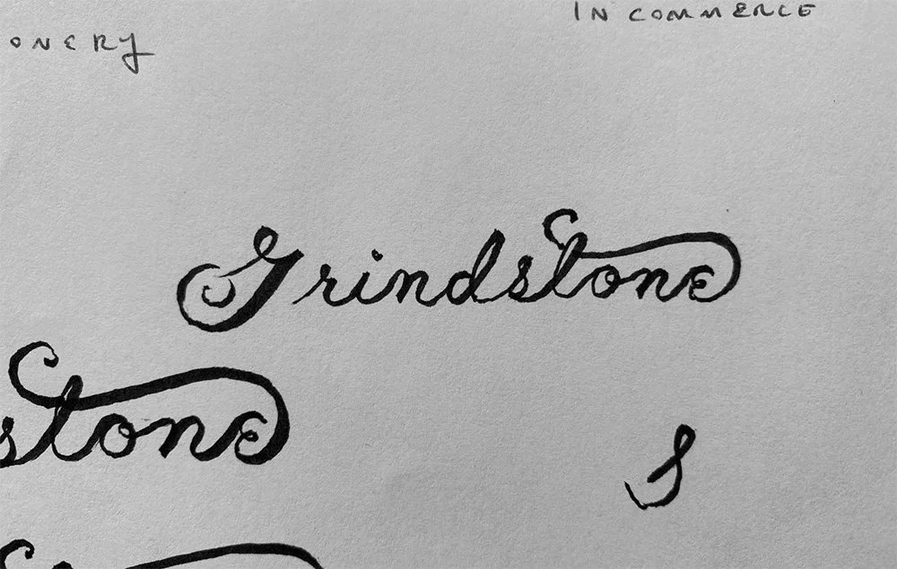 Logo word mark  development sketches by Murphy Empire