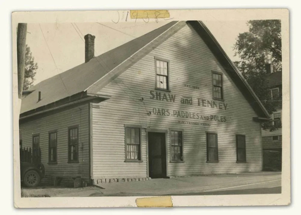 Historic Shaw & Tenney factory building in Orono Maine, established 1858 American oar, paddle, spar, and mast maker