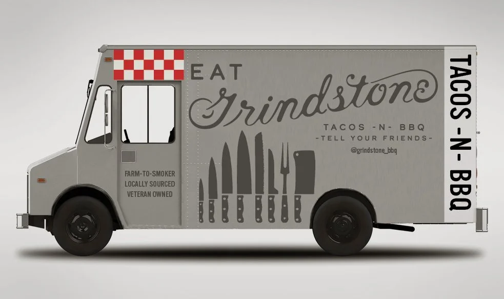 Grindstone Tacos -n- BBQ Branding and Logo Design