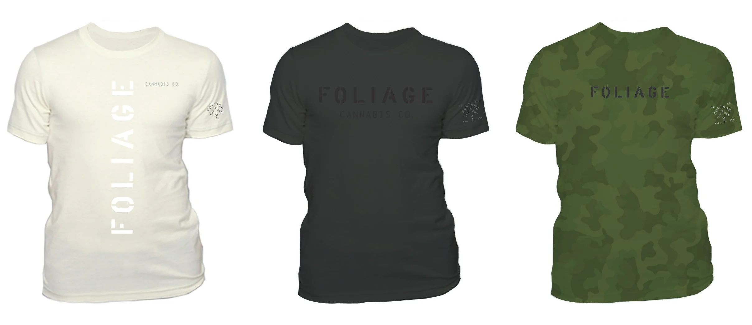 Branded apparel design for Foliage Cannabis Co. by Murphy Empire, Portland, Maine